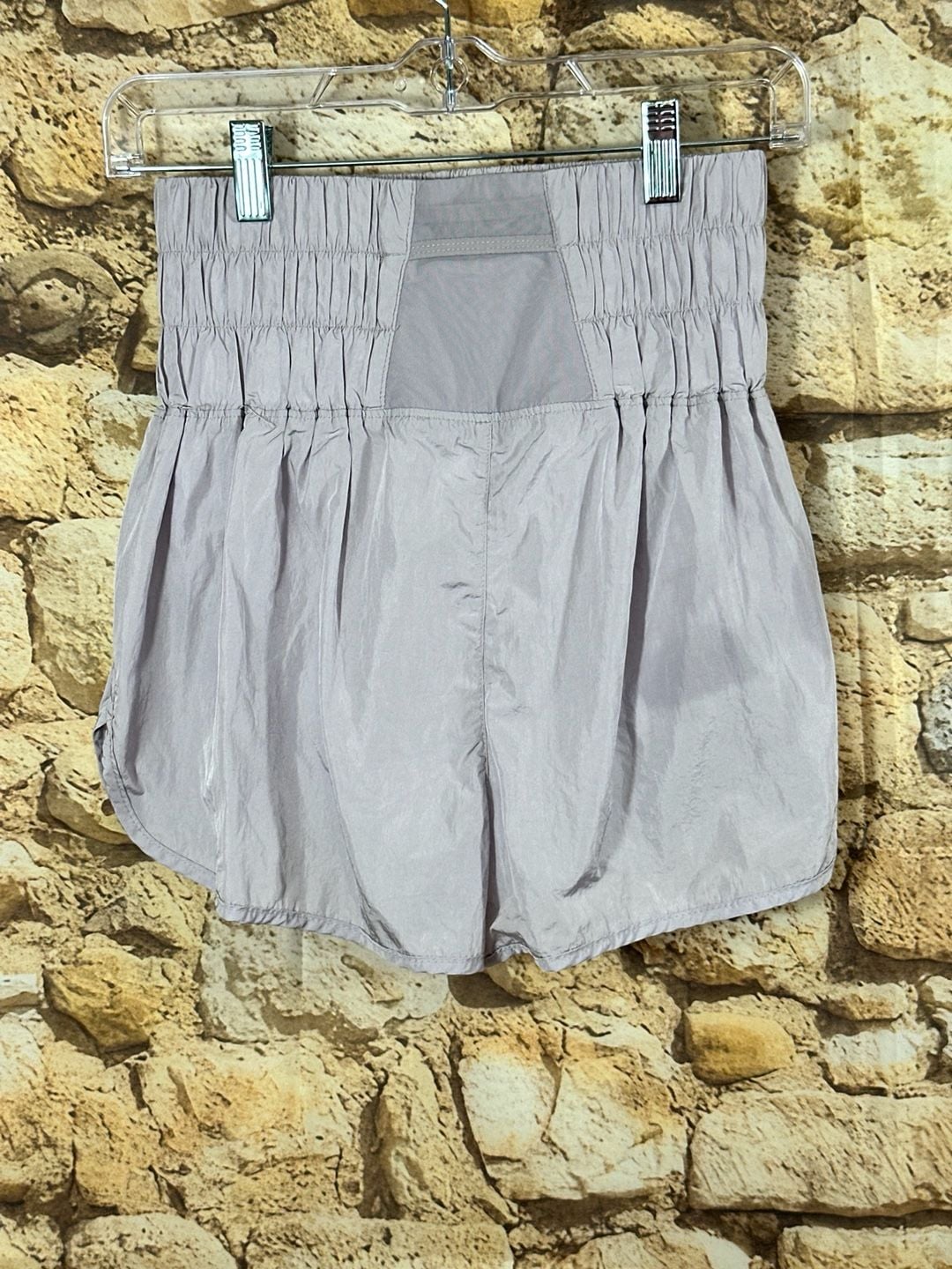 Free People Movement Shorts Size XS Purple Athletic Smocked High Rise 9