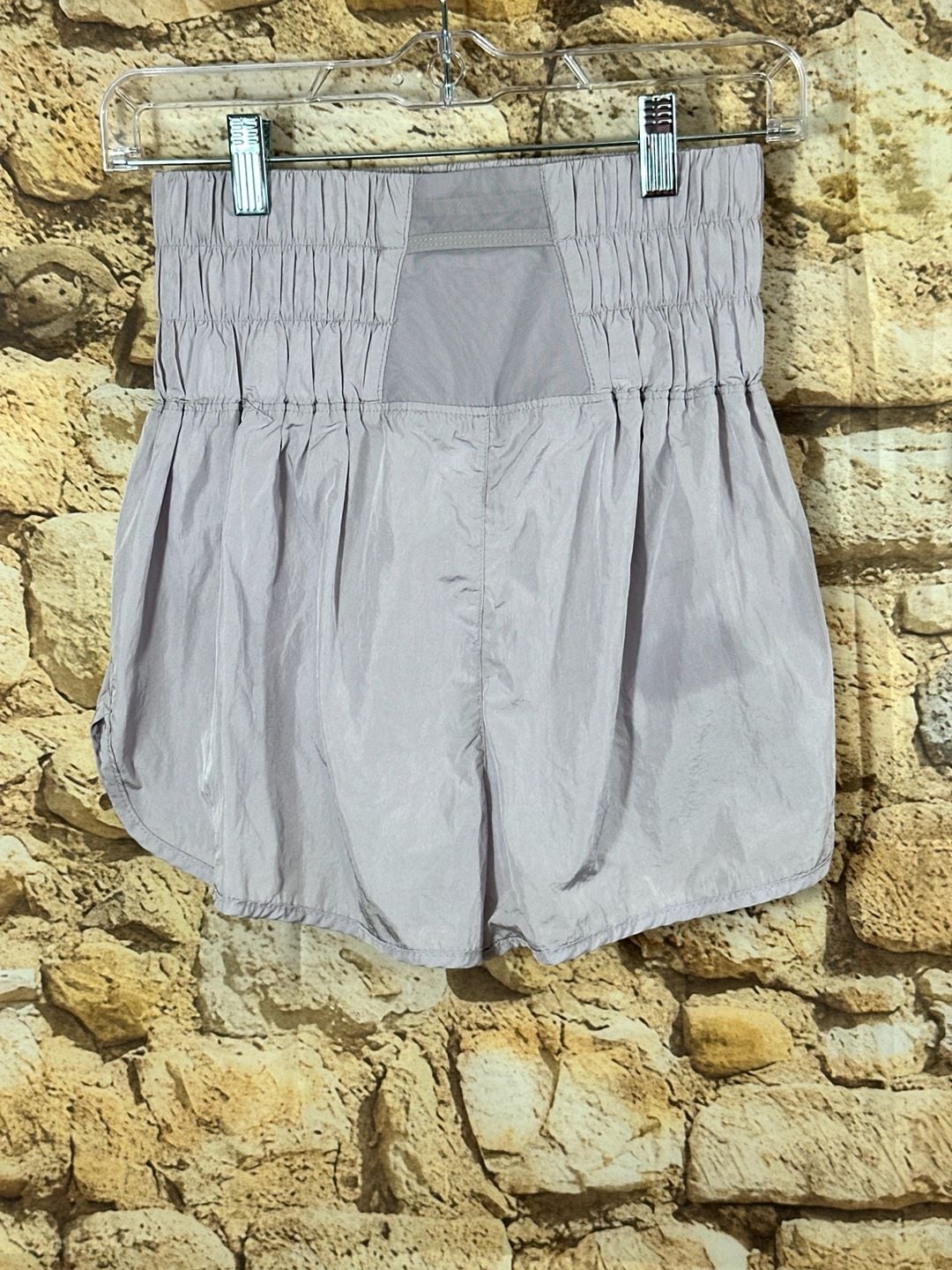Free People Movement Shorts Size XS Purple Athletic Smocked High Rise 10