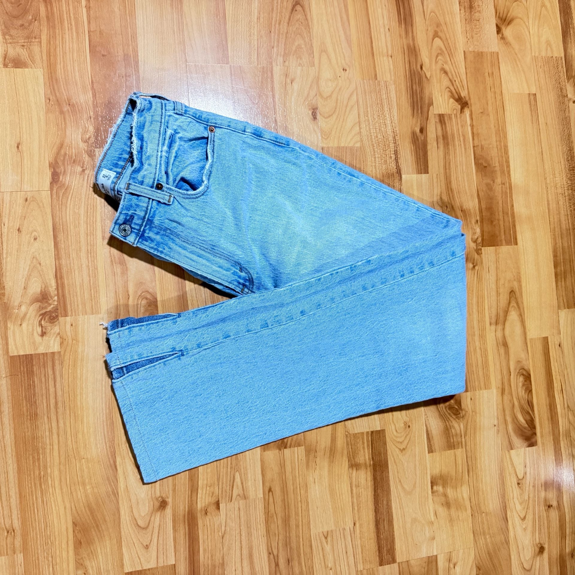 Abercrombie & Fitch Curve Love 90s Straight Ultra High Rise Jeans 27/4 8