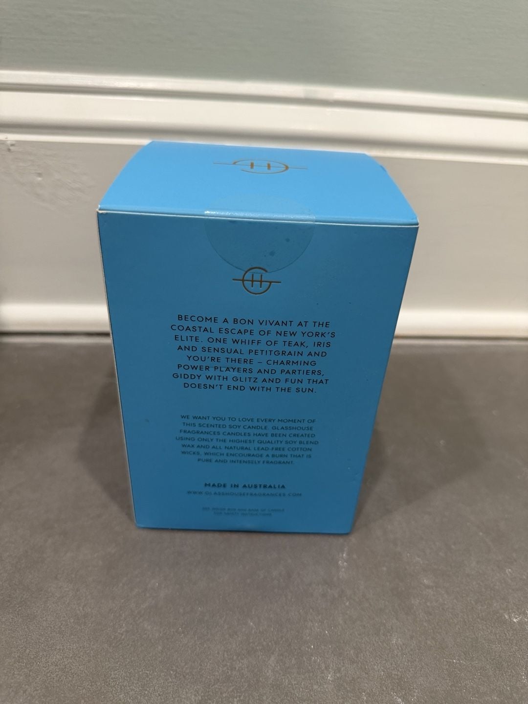 Glasshouse Fragrances The Hamptons Teak & Petitgrain Soy Candle 380g 3