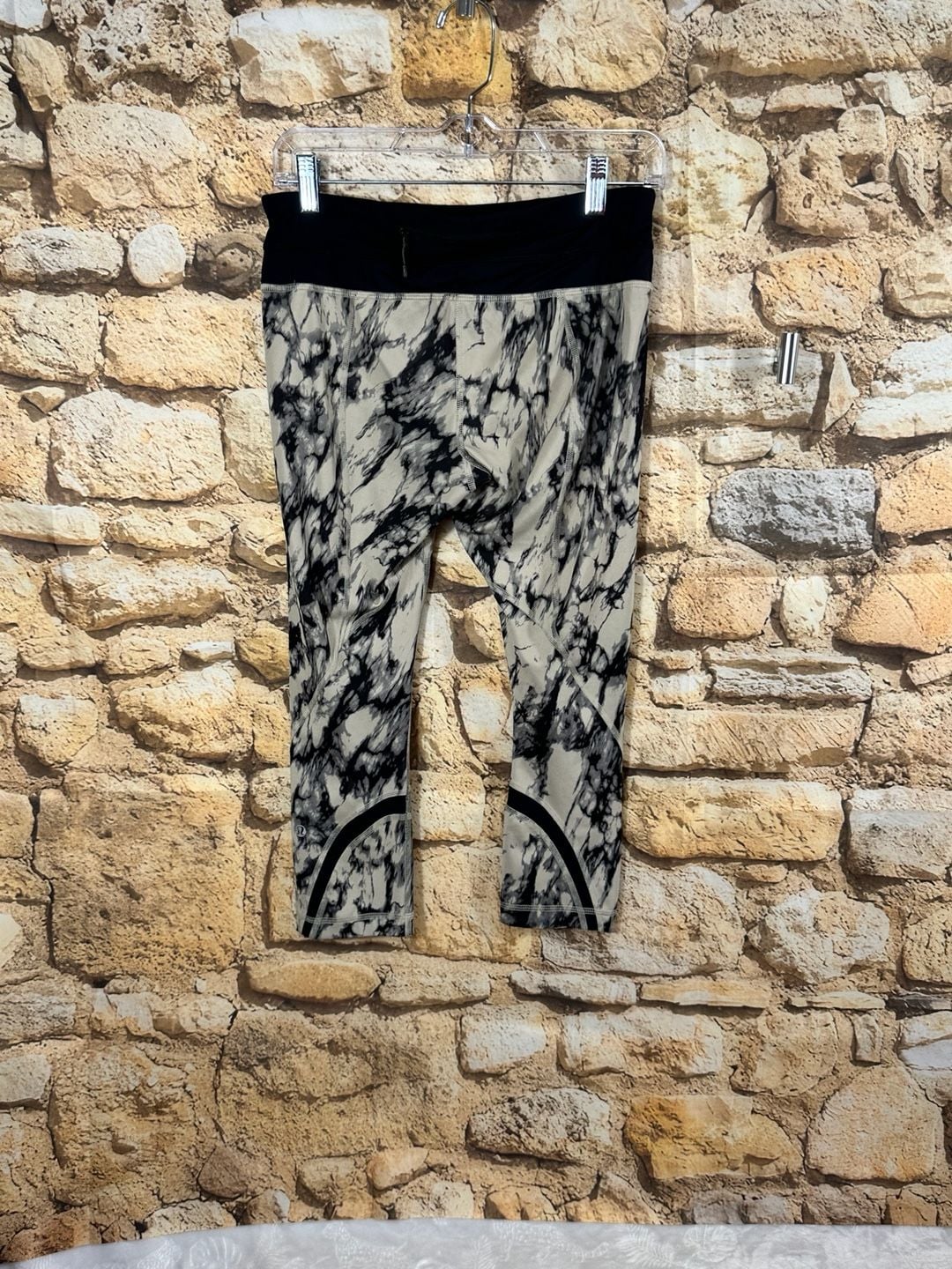 Lululemon Wunder Under Crop Leggings Marble Print 9