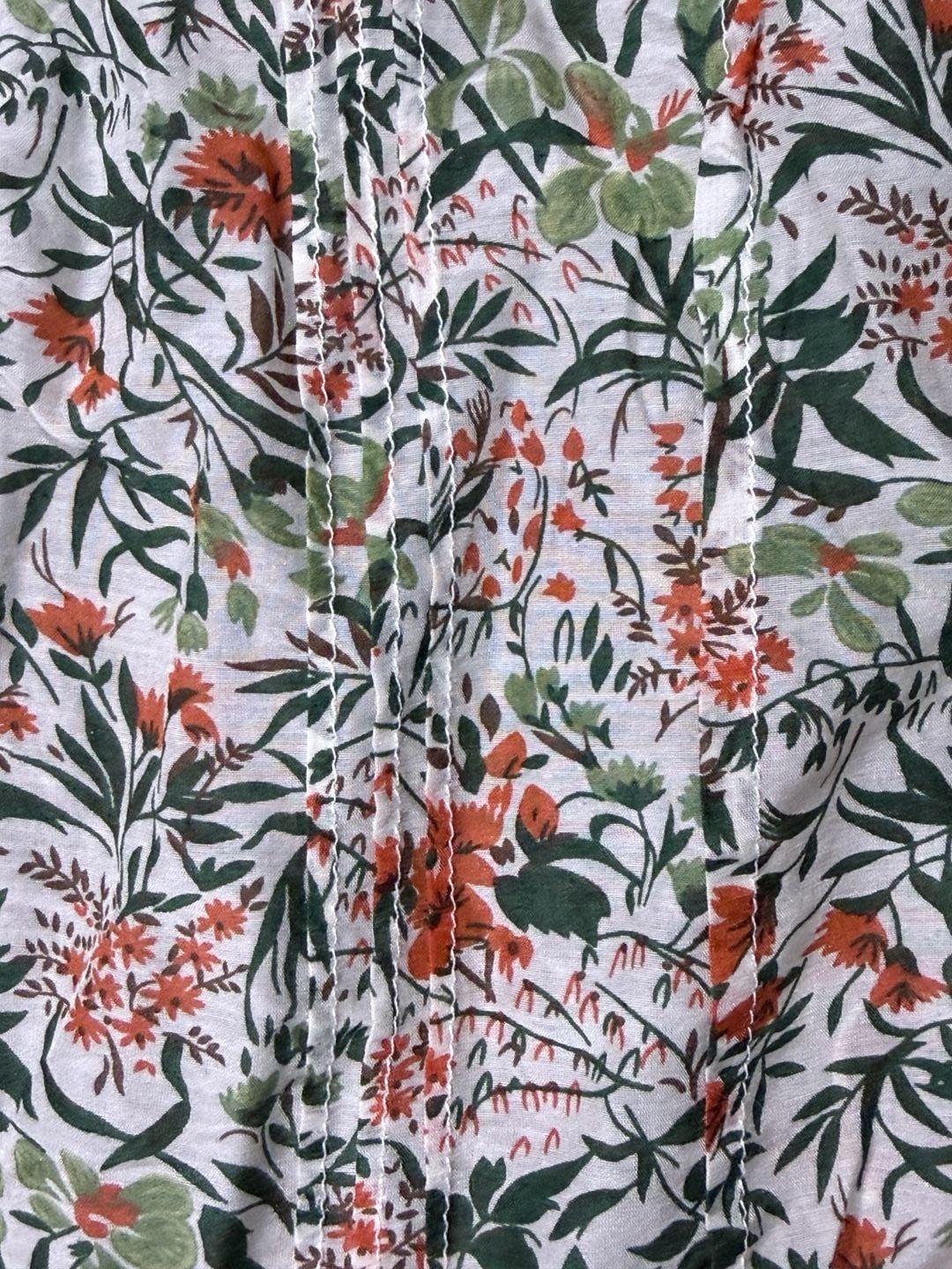 dressbarn Floral Blouse Size L Long Sleeve V-Neck 9