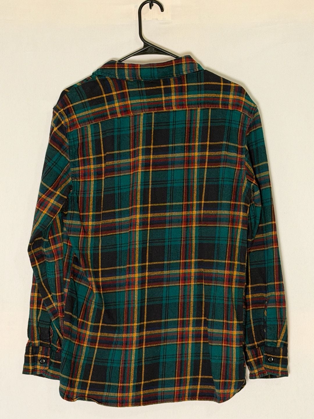 Levi's Plaid Flannel Shirt Size S Green Long Sleeve 3