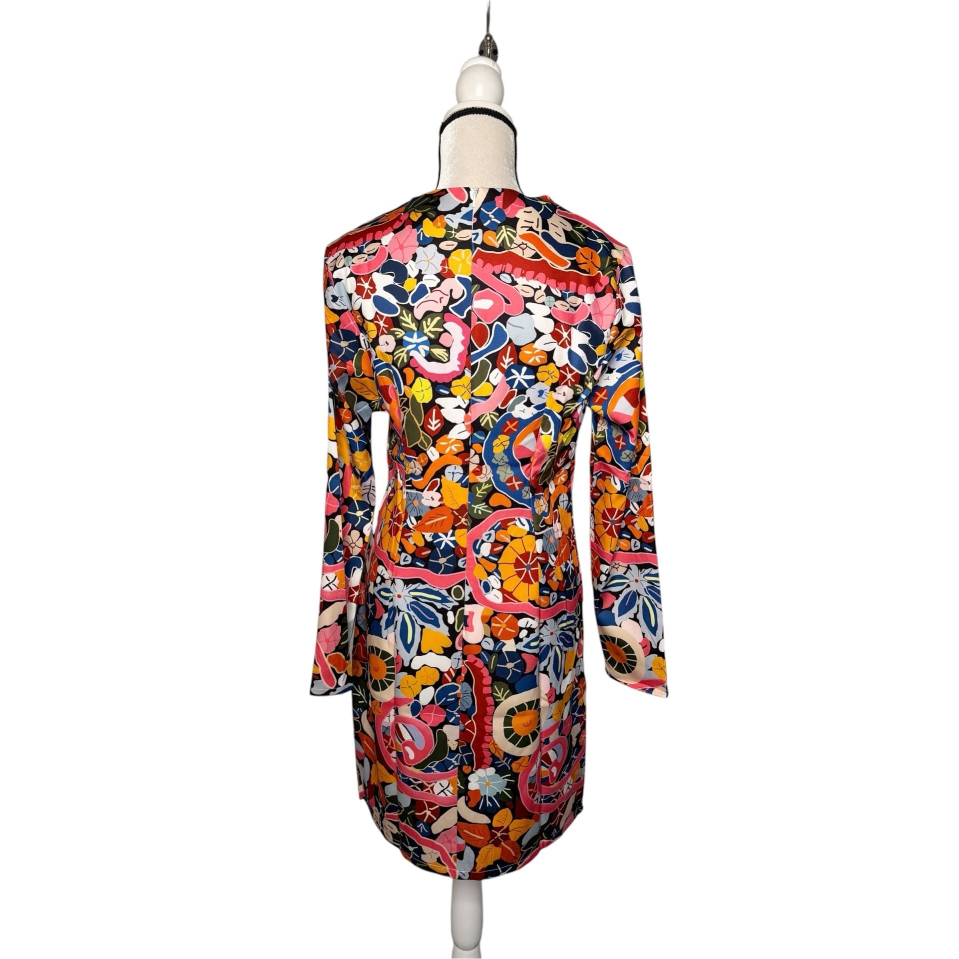Koandaily Floral Long Sleeve Colorful Dress Size L 3