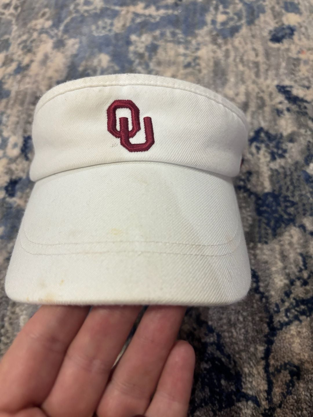 Nike Oklahoma Sooners Dri-Fit White Visor 9