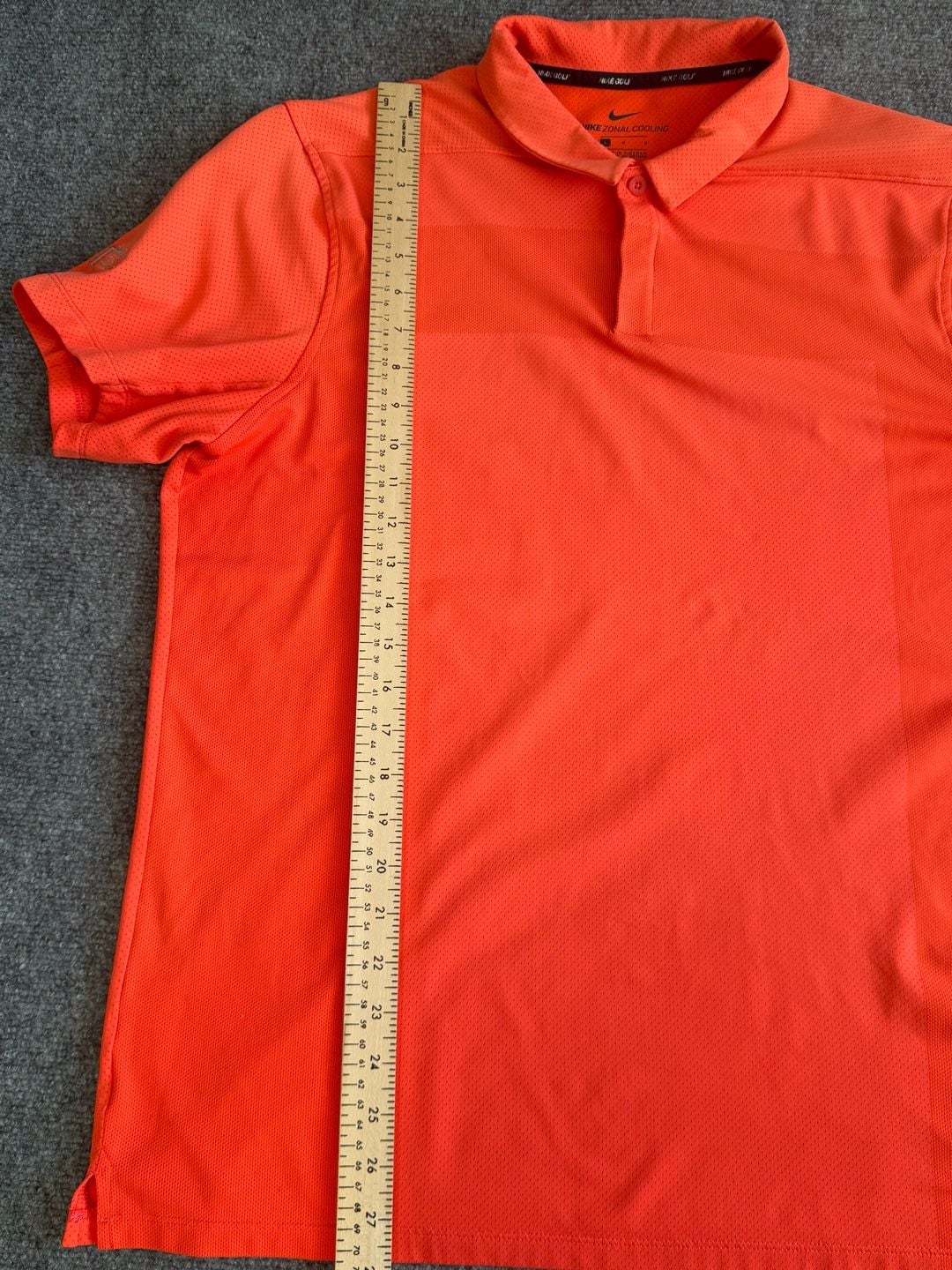 Nike Zonal Cooling Golf Polo Shirt Size L Orange 8