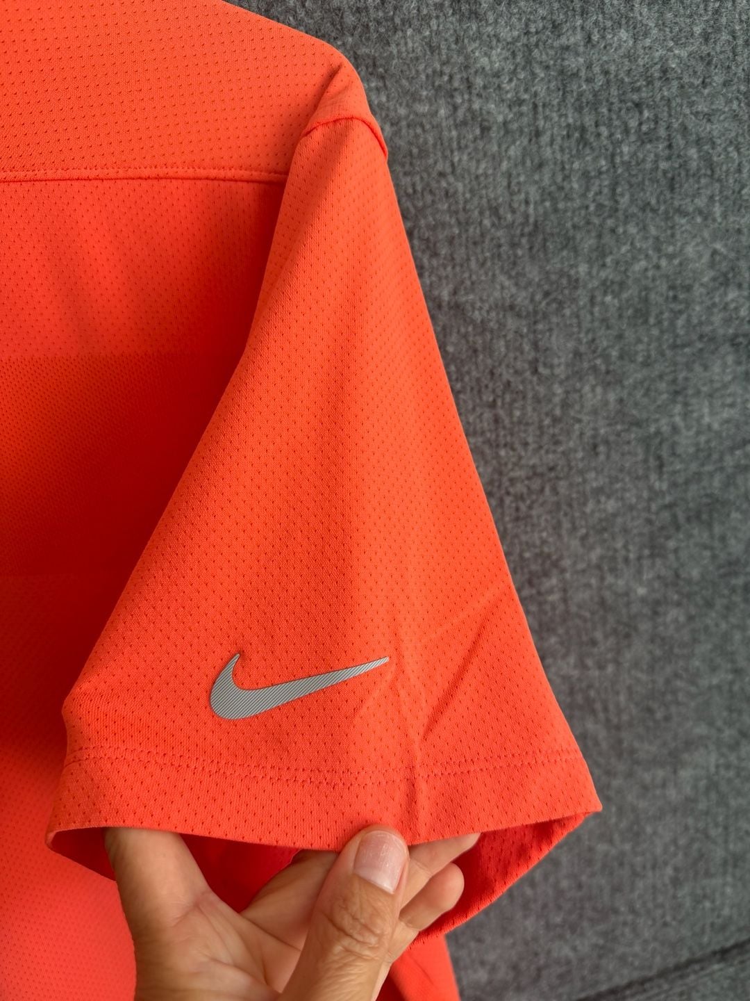 Nike Zonal Cooling Golf Polo Shirt Size L Orange 10