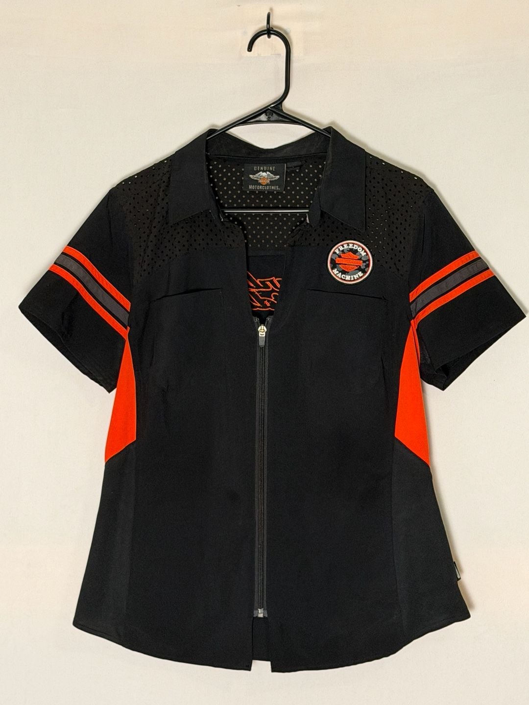 Harley-Davidson Freedom Machine Zip Up Shirt Size L 2