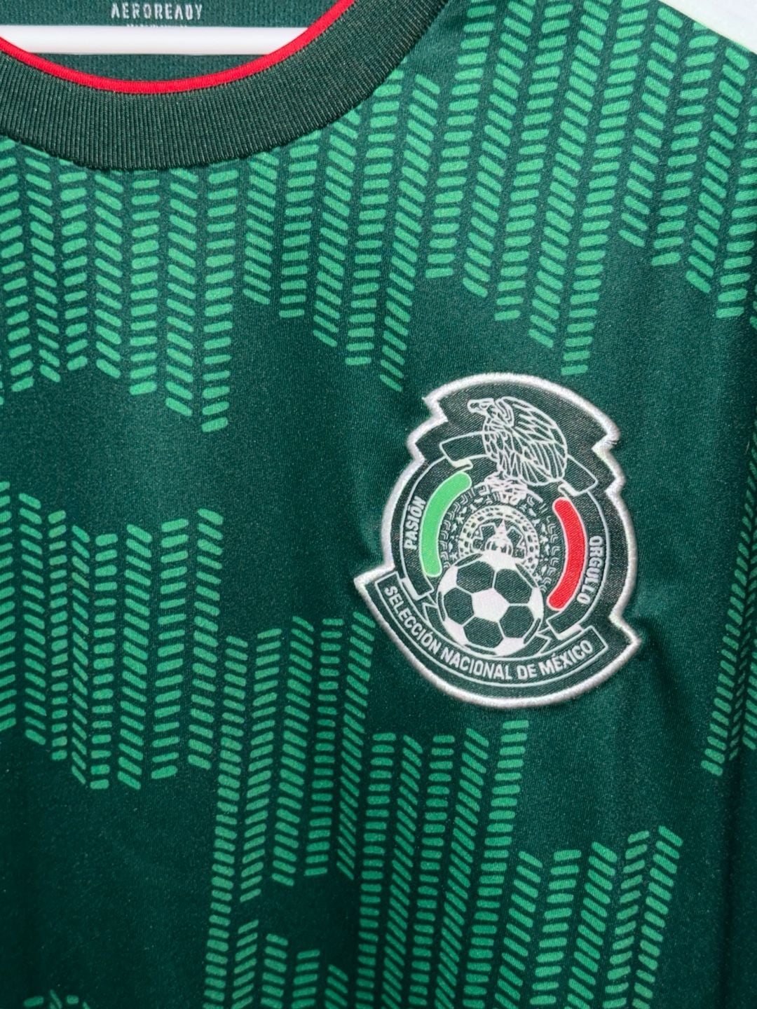 Adidas Mexico Home Soccer Jersey Size L Green Aeroready 3