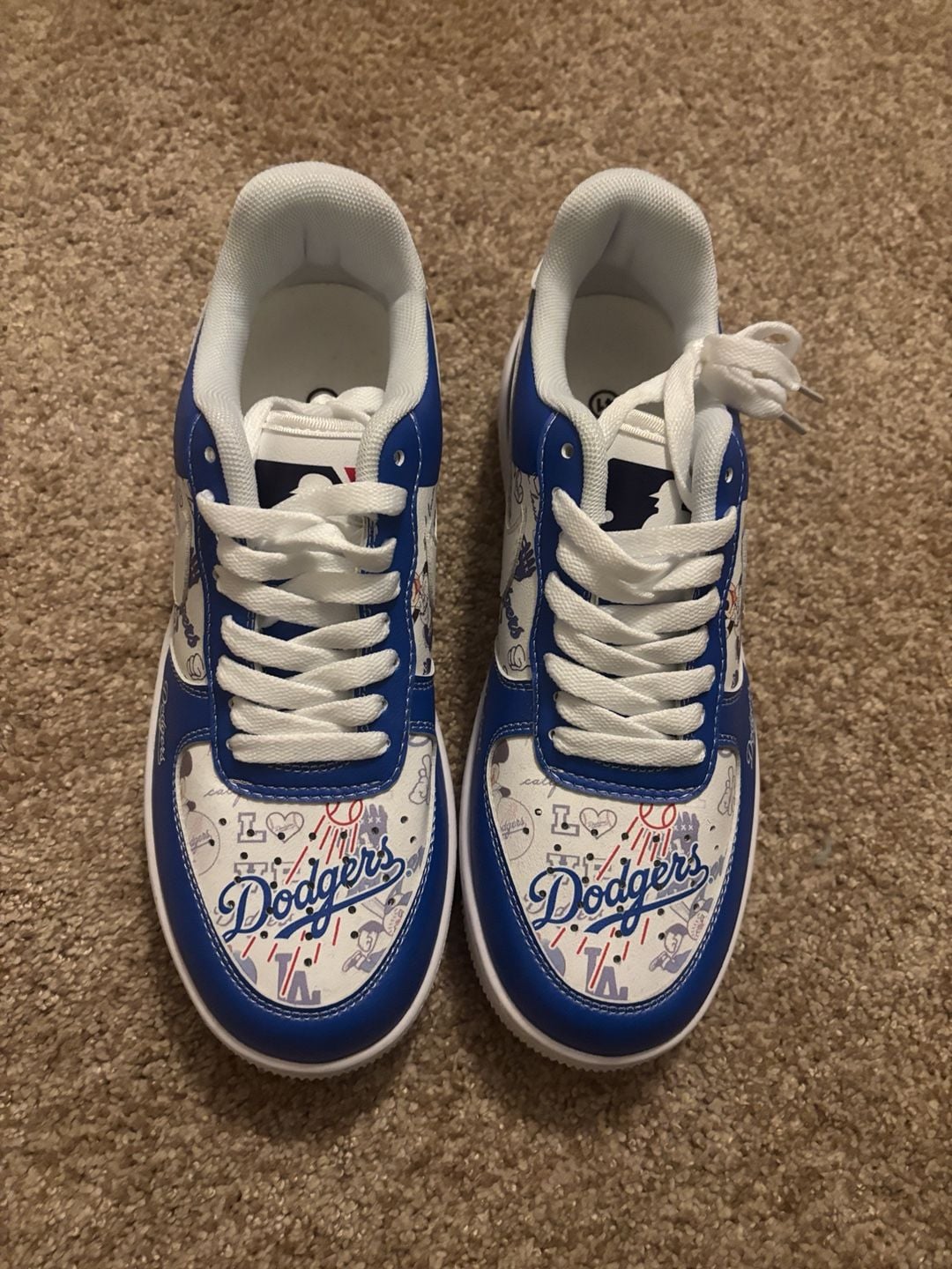 Force 1 Los Angeles Dodgers Size 41 Custom Sneakers 2