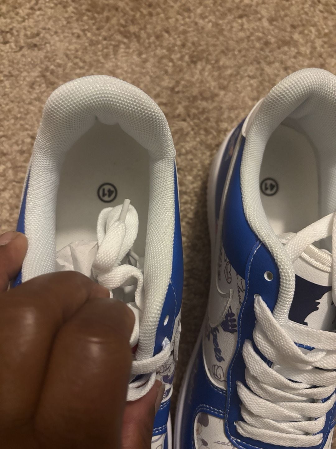 Force 1 Los Angeles Dodgers Size 41 Custom Sneakers 4