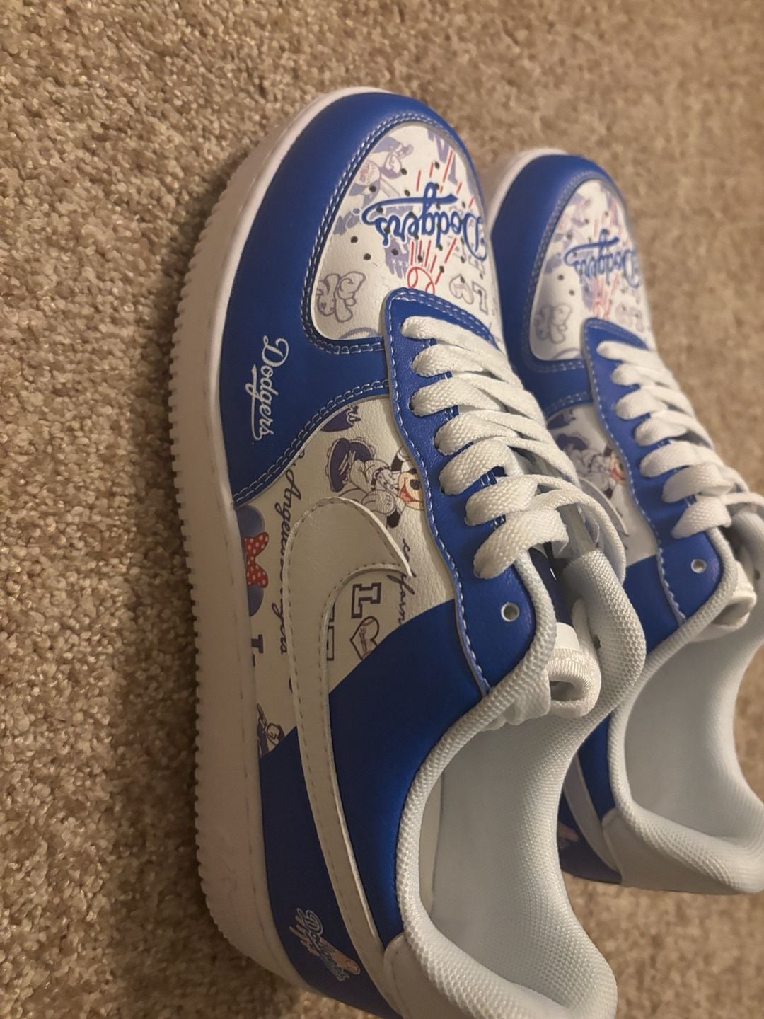 Force 1 Los Angeles Dodgers Size 41 Custom Sneakers 6
