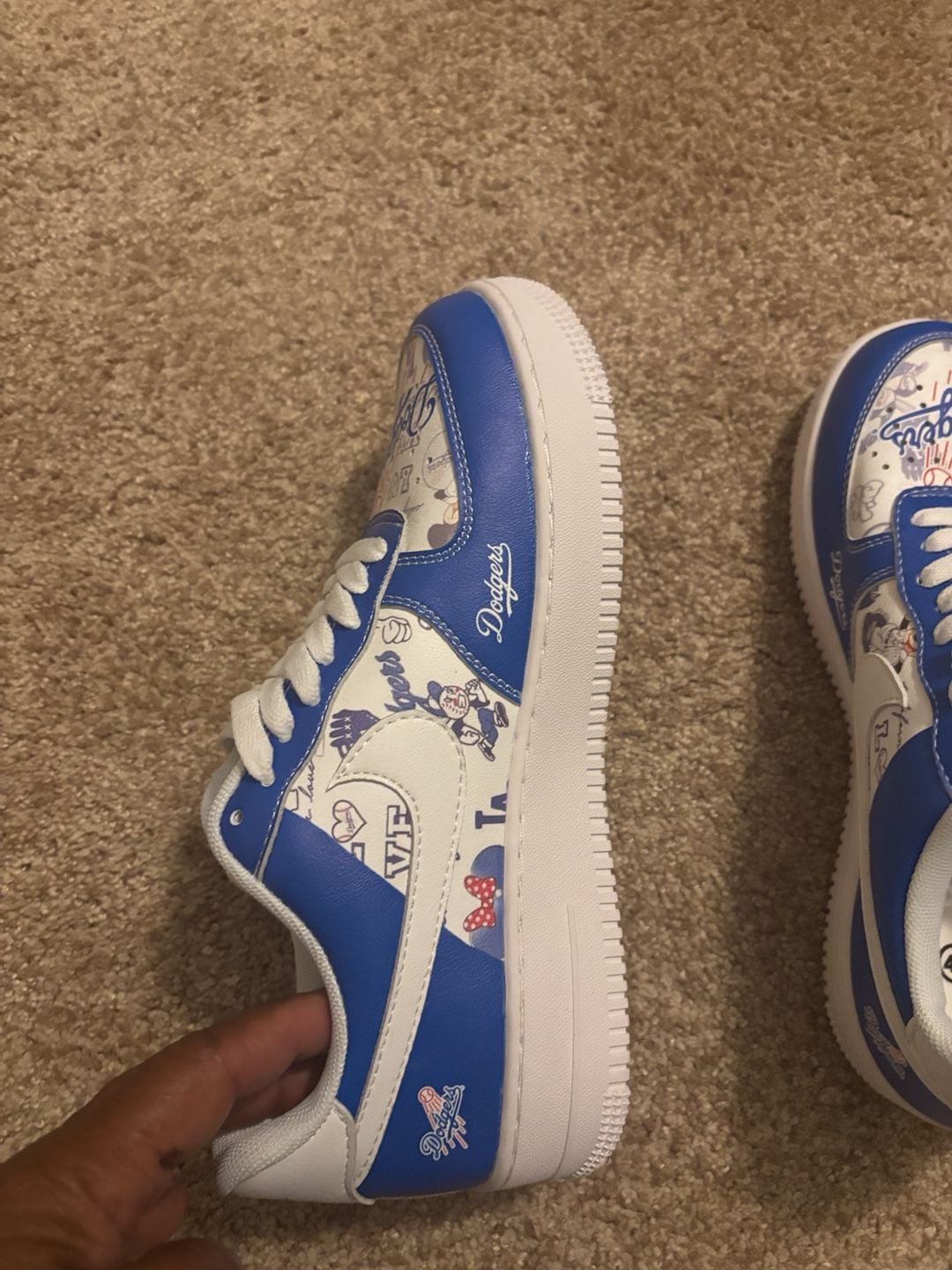 Force 1 Los Angeles Dodgers Size 41 Custom Sneakers 7