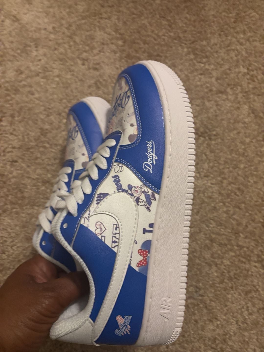 Force 1 Los Angeles Dodgers Size 41 Custom Sneakers 8