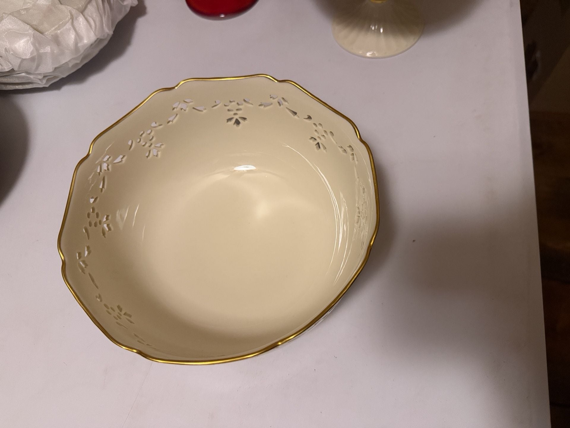 Lenox Holiday Pierced Bowl 4