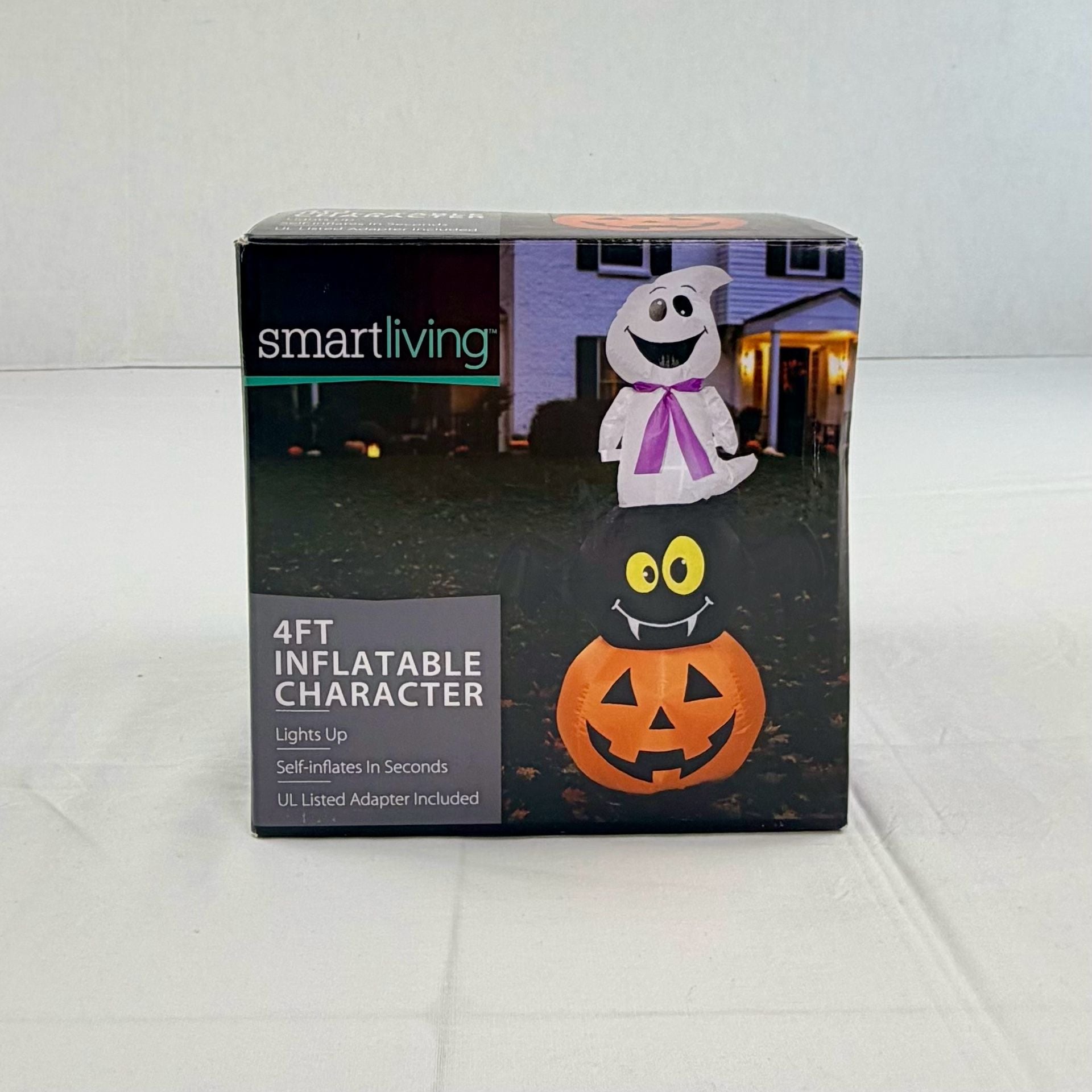 Smart Living 4FT Inflatable Character Ghost Pumpkin Halloween Decor New 2