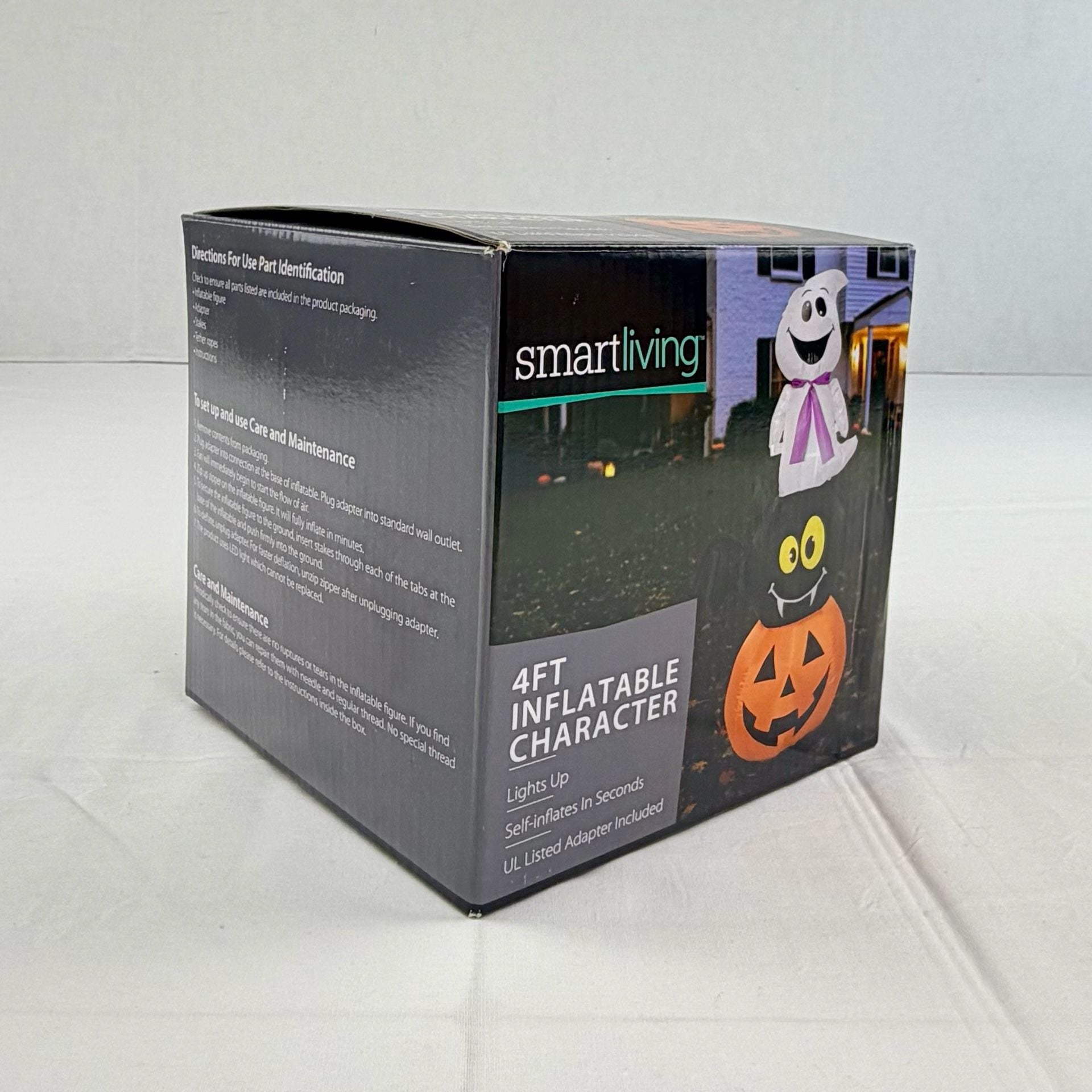 Smart Living 4FT Inflatable Character Ghost Pumpkin Halloween Decor New 3
