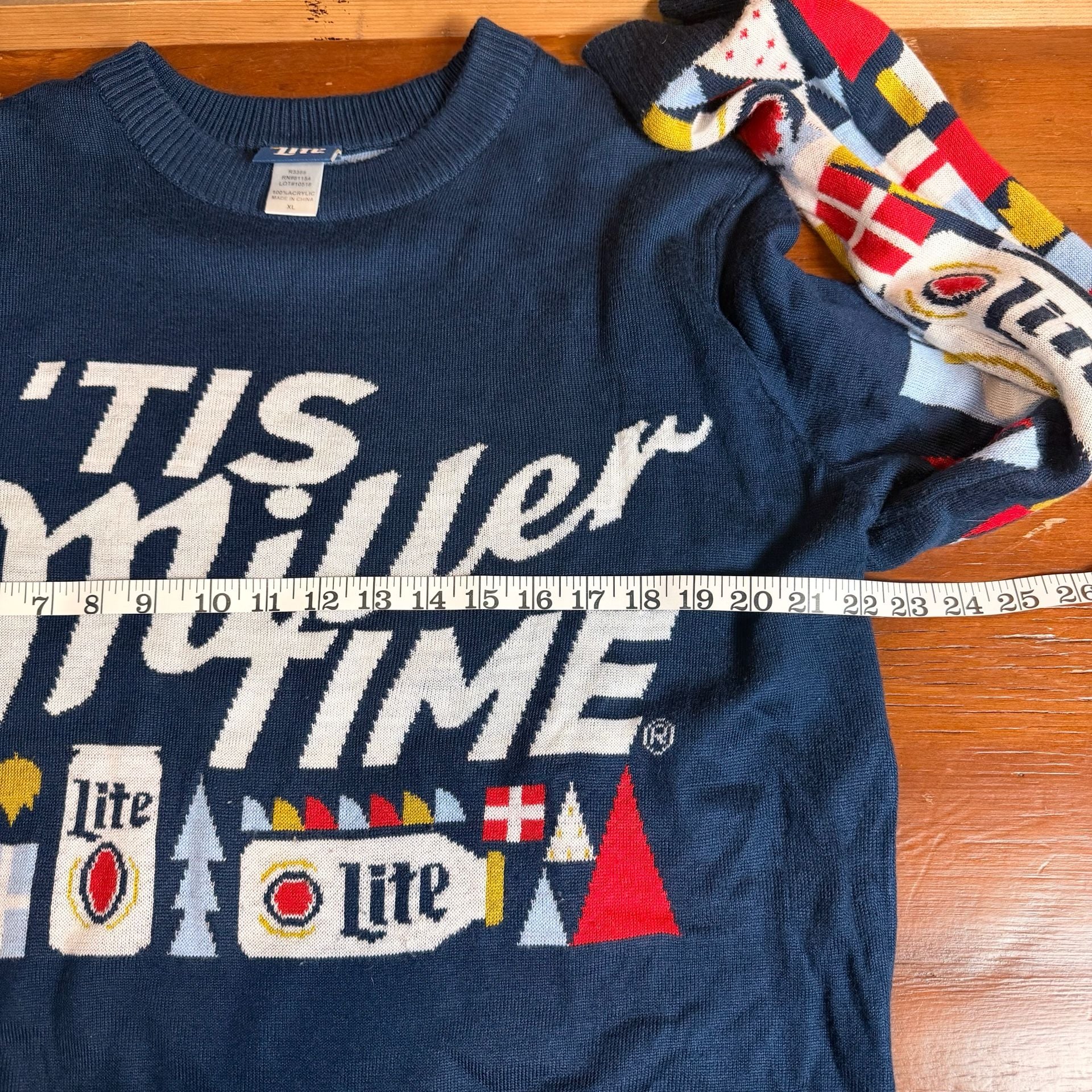 Miller Lite 'Tis Miller Time Holiday Sweater Blue 4