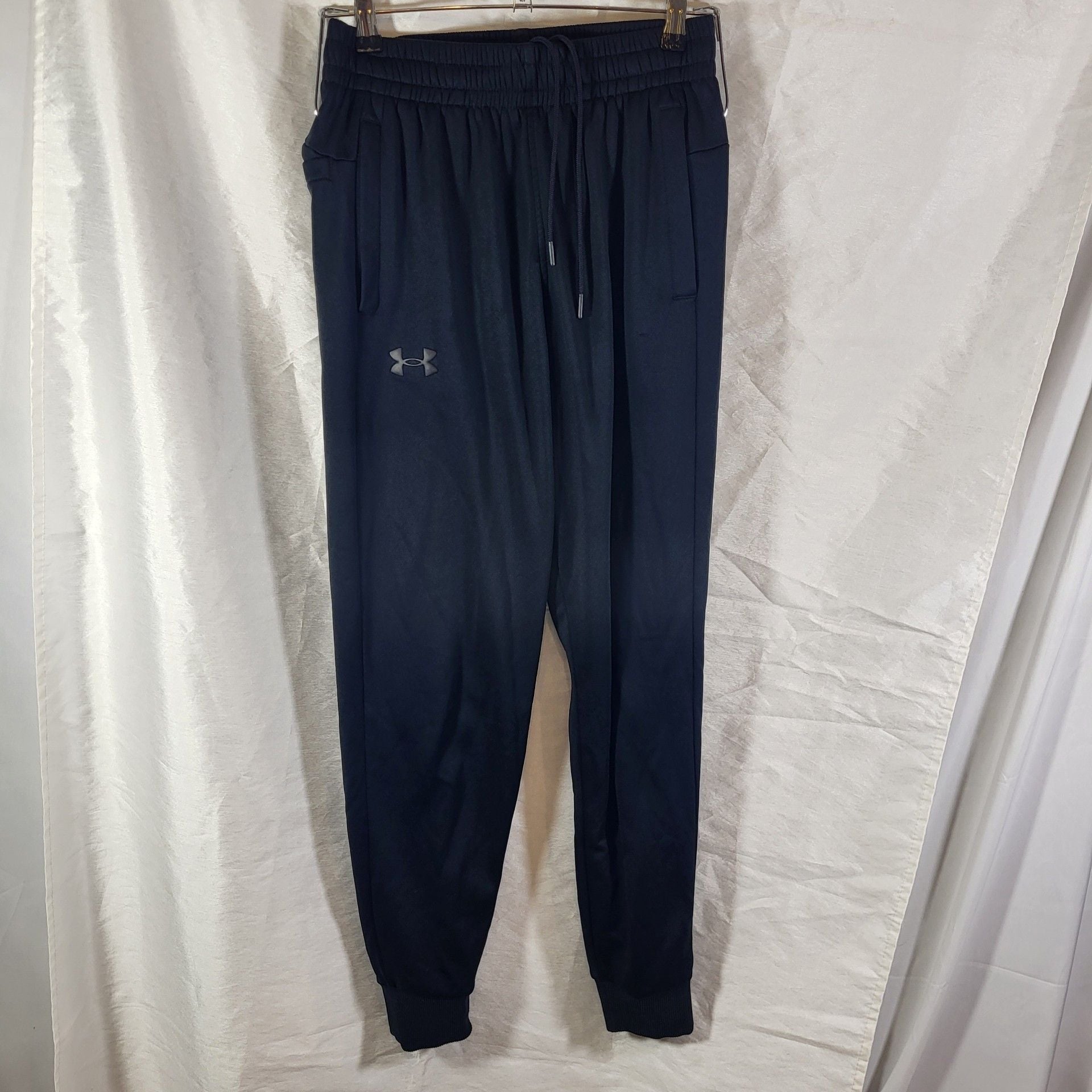 Under Armour Sweatpants Size S Black Loose Fleece Joggers 2