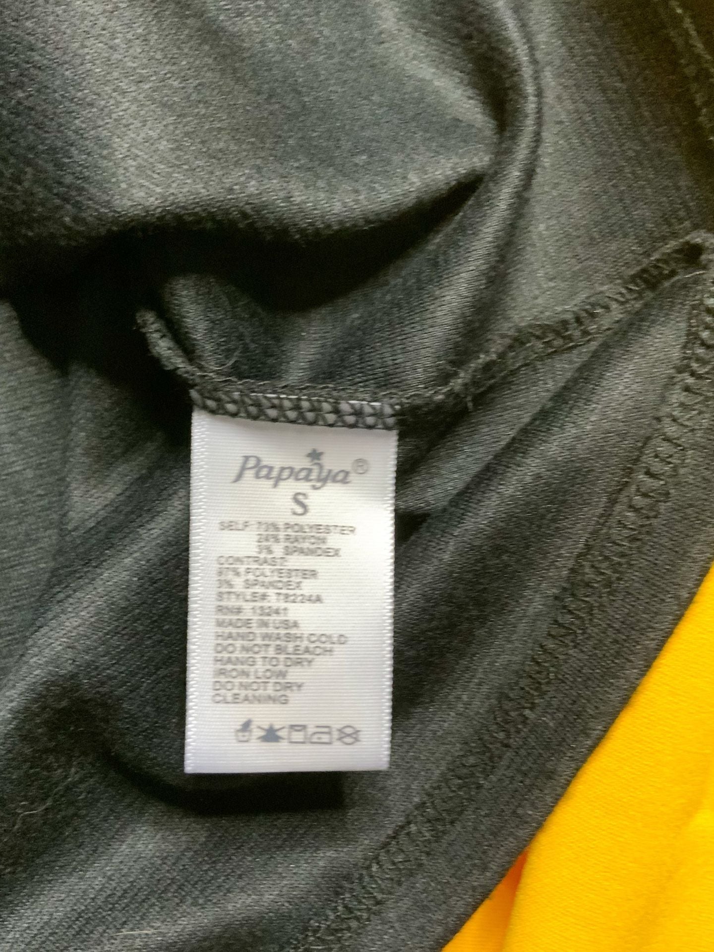 Papaya Black Mesh Panel Tank Top Women’s Size Small 6