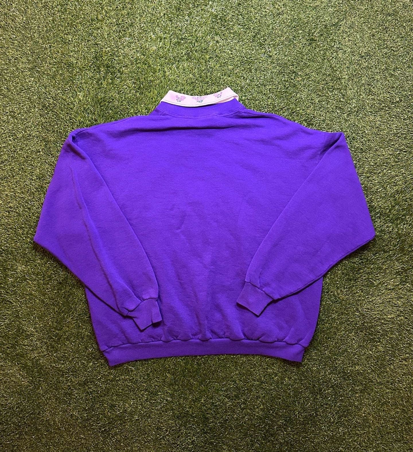 Vintage 1990s Lee Mackinac Island Collared Sweatshirt. 5