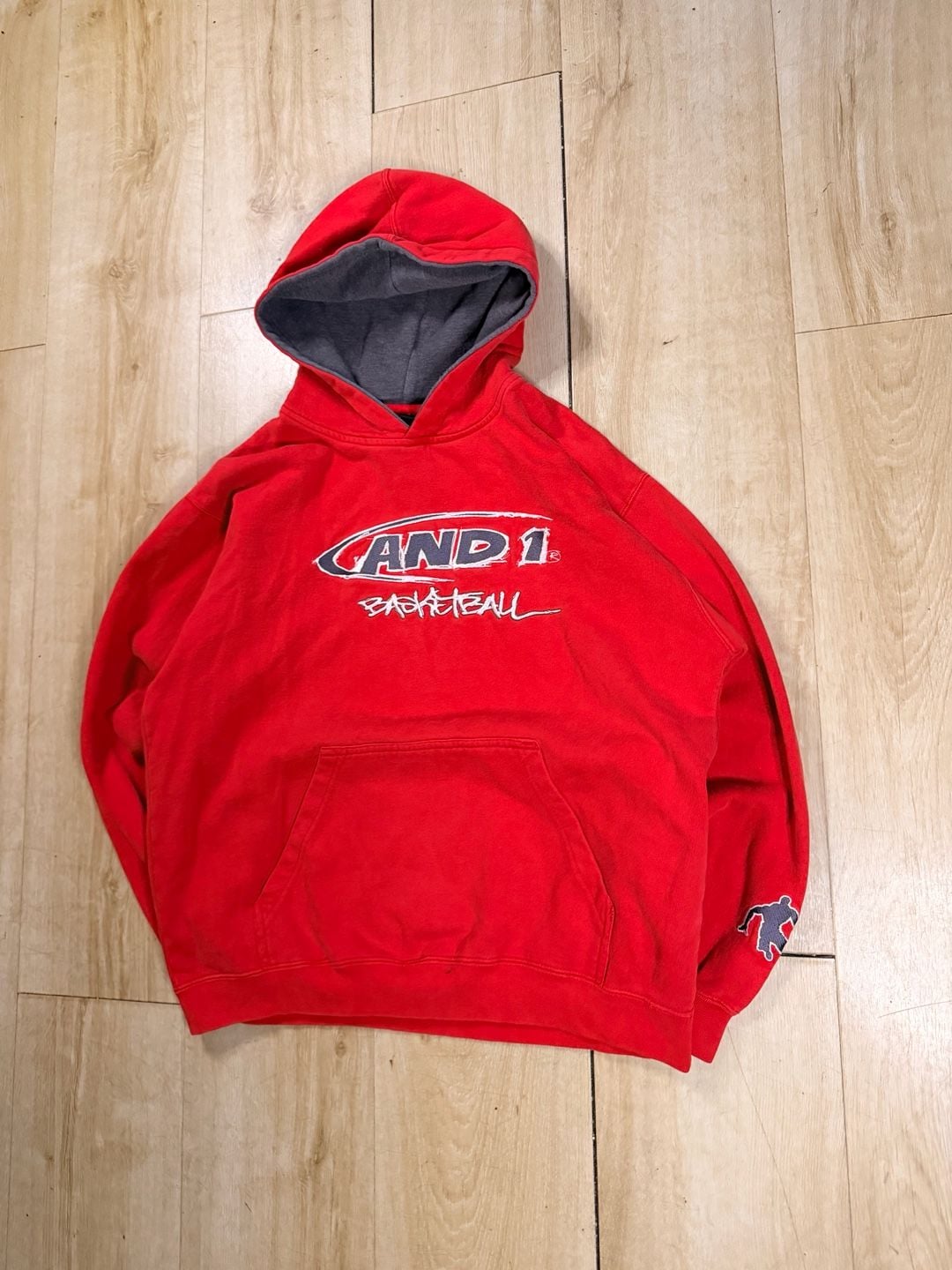 AND1 Basketball Red Hoodie 3