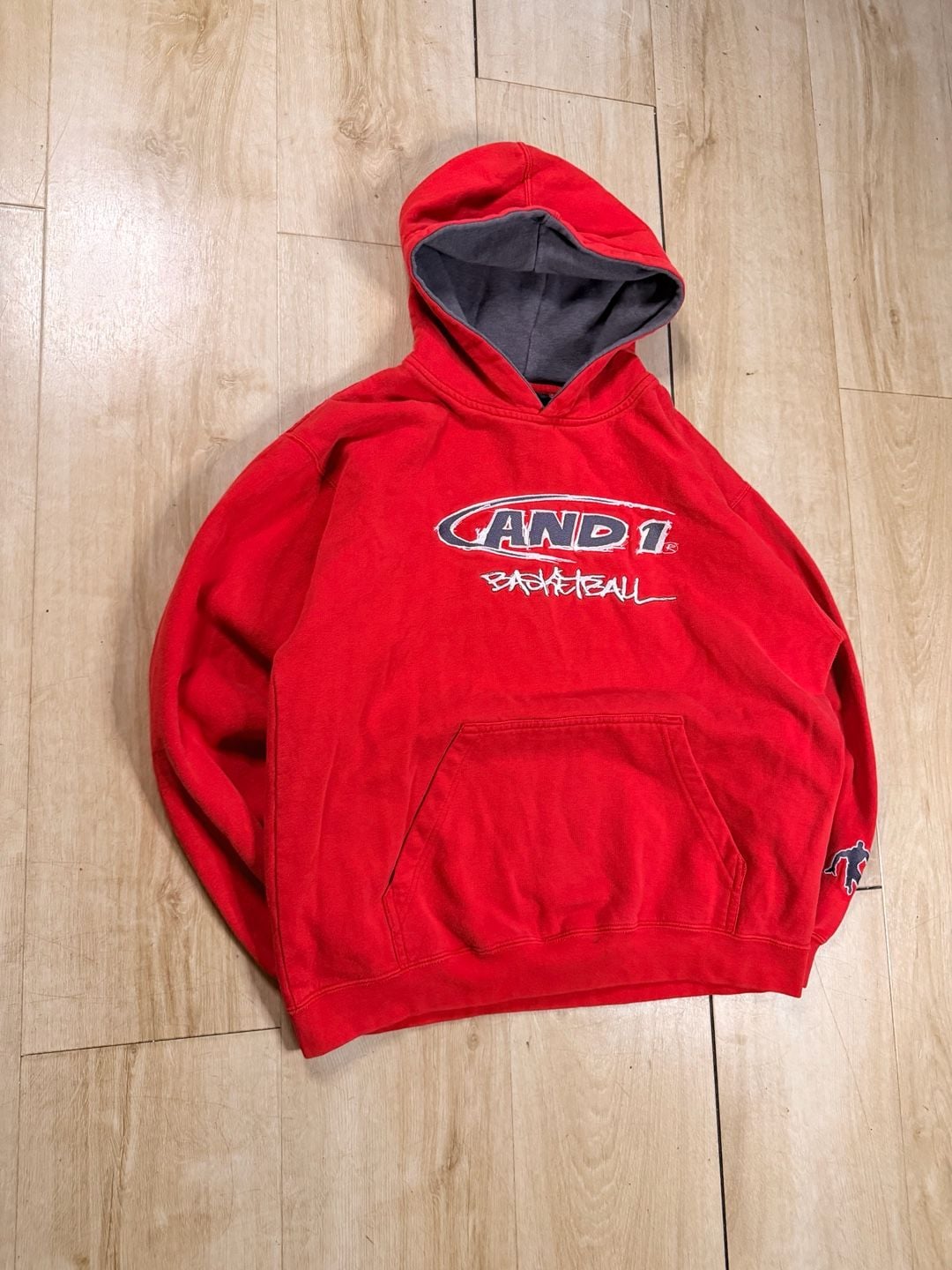 AND1 Basketball Red Hoodie 4