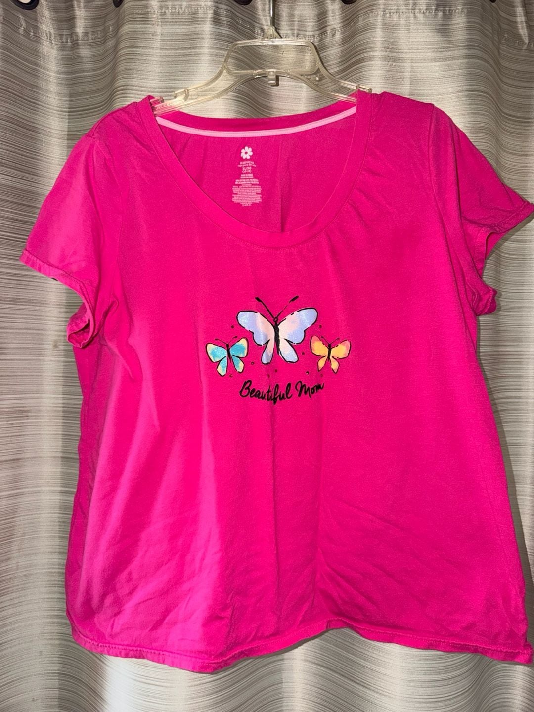 Secret Treasures Beautiful Mom Butterfly Graphic T-Shirt XL 16-18 2