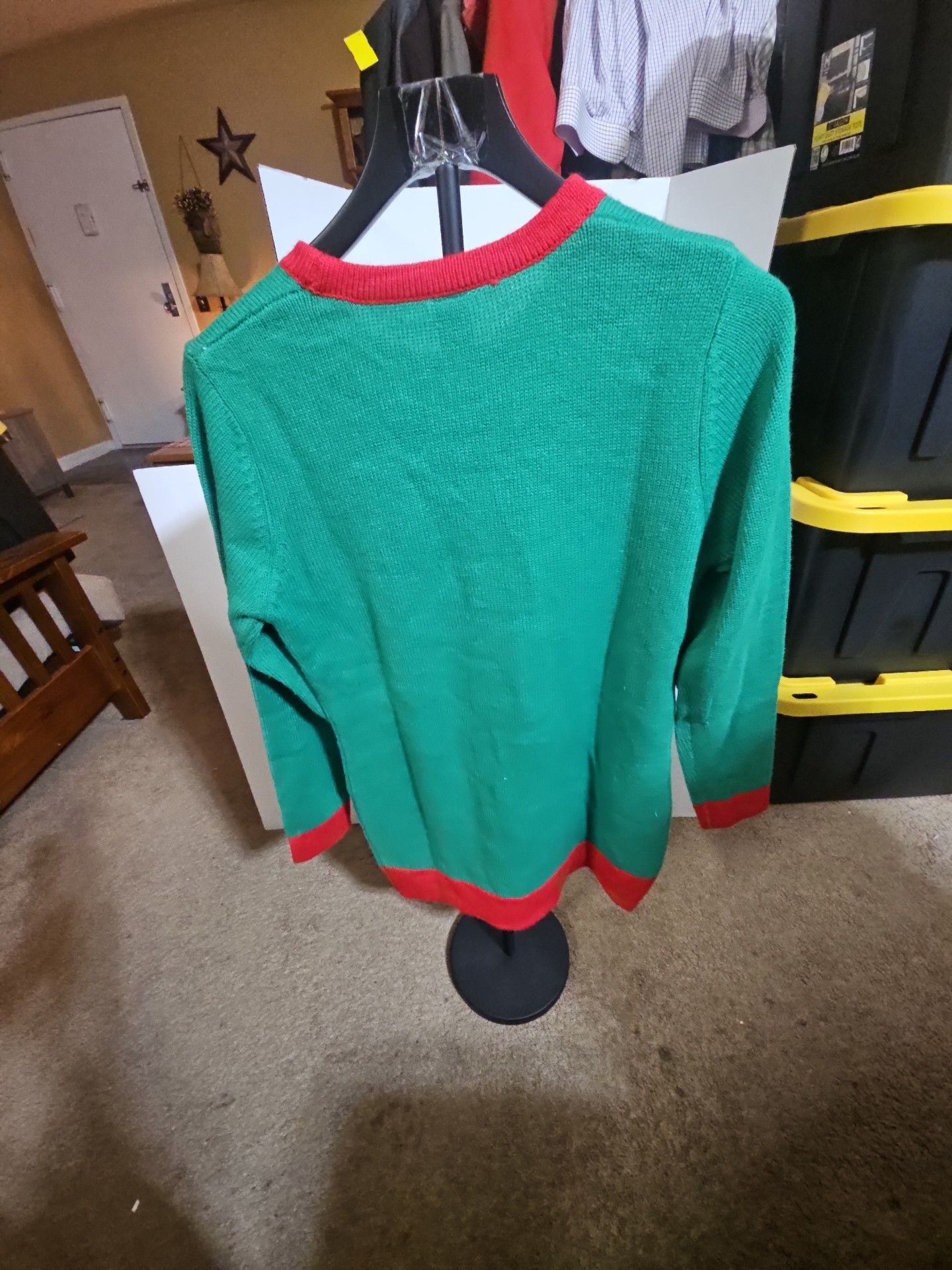 Holiday Time Ugly Christmas Sweater dress Size S (4-6) Elf Poodle 3