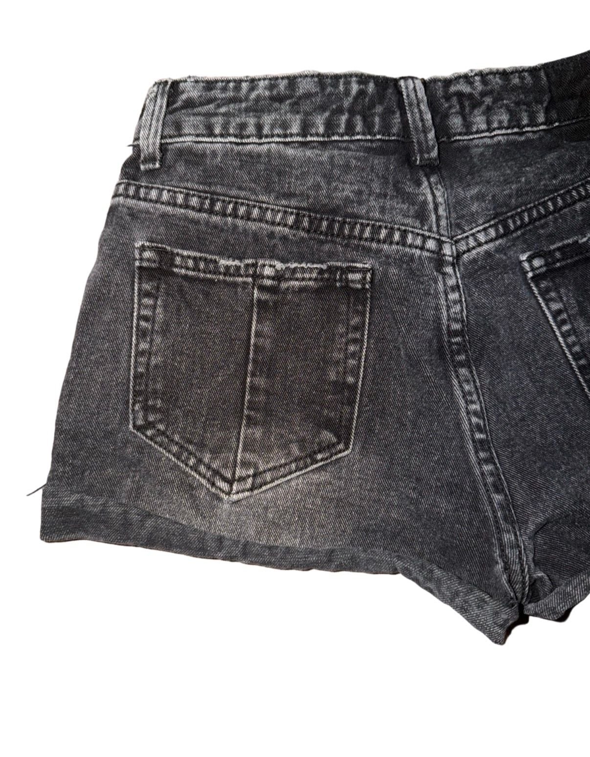 Rip Curl Black Denim Shorts – Cuffed, Size 24 7