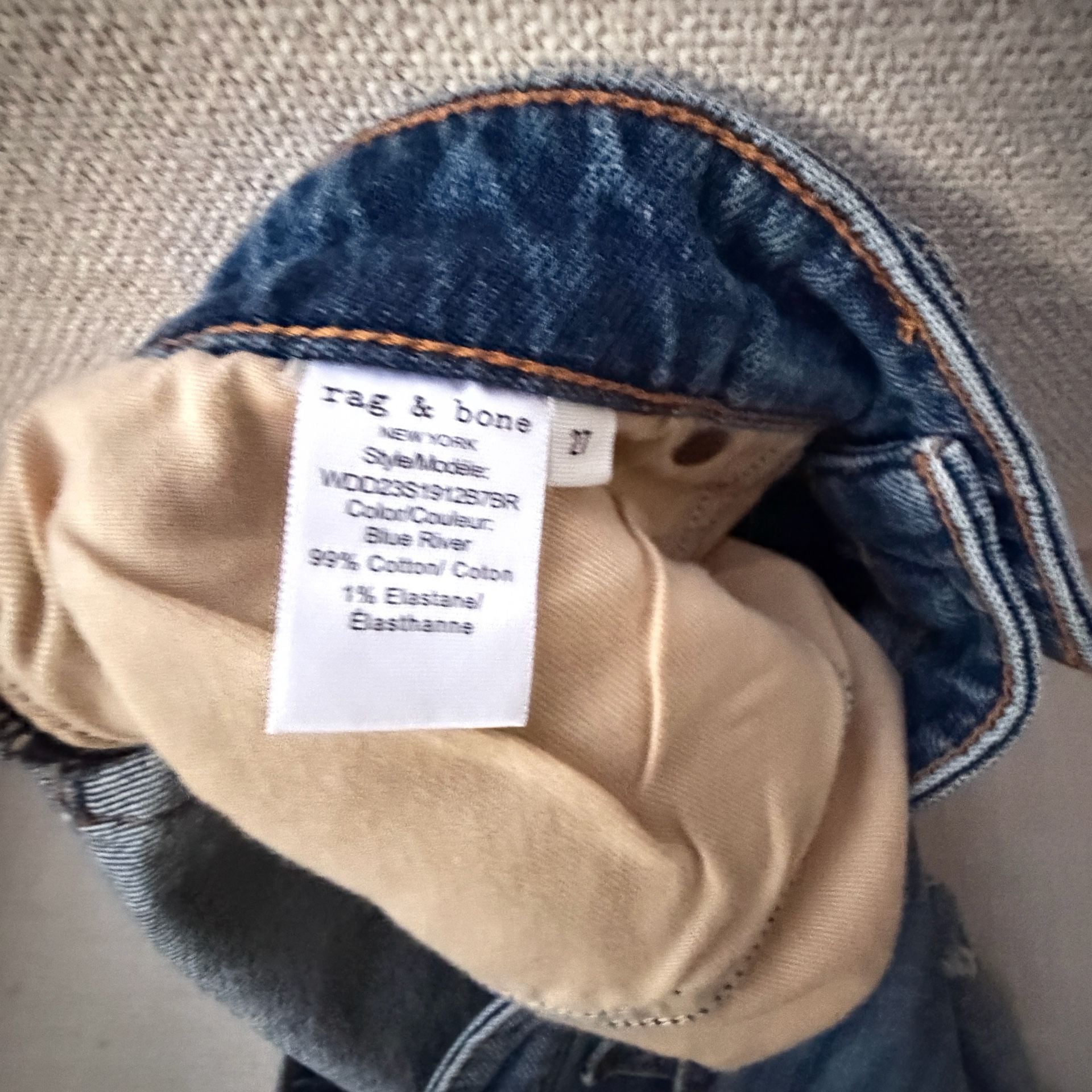Rag & Bone Dre Low Rise Denim Shorts Size 27 Blue Distressed Frayed Hem 4