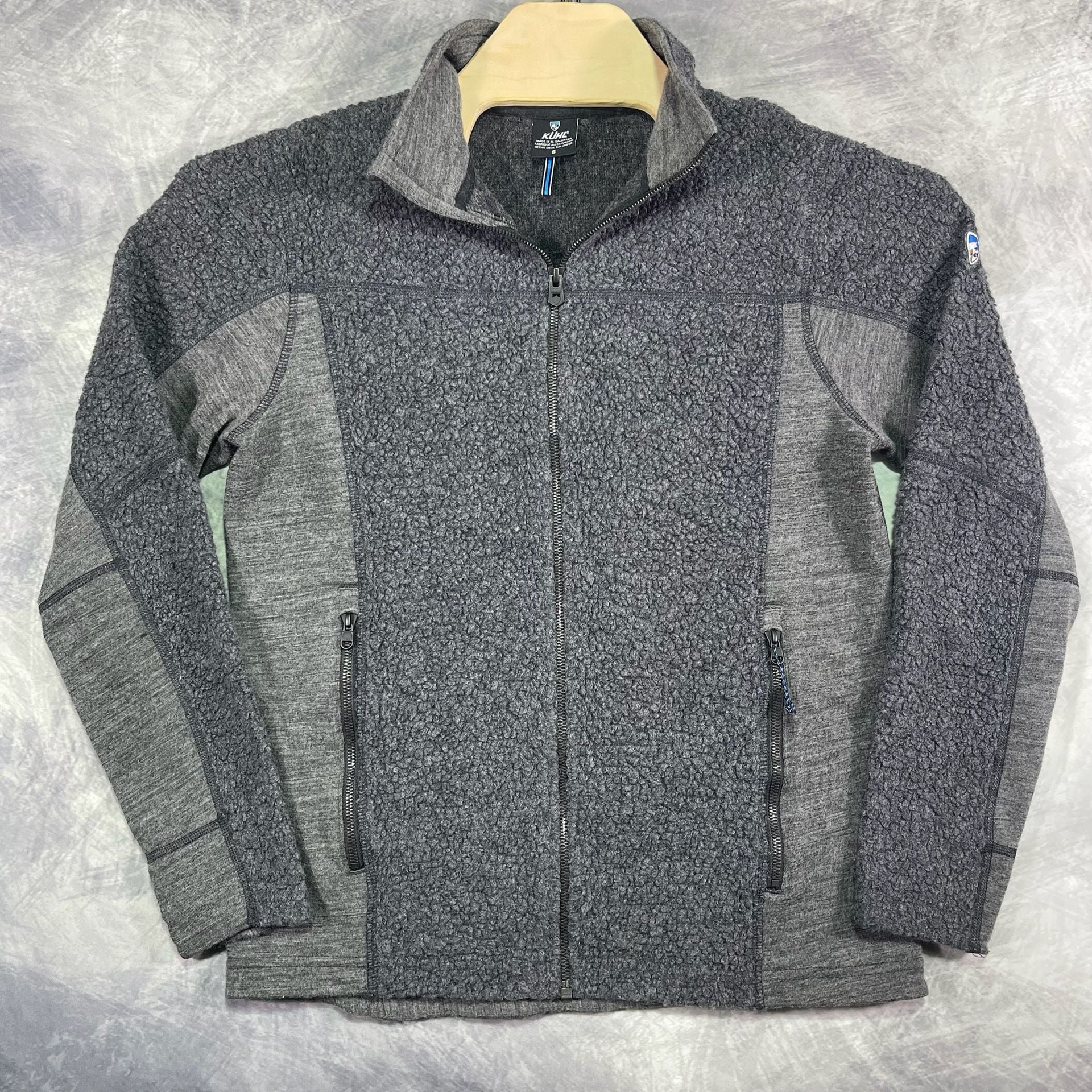 Kuhl Full Zip Fleece Jacket Size S Gray Wool Blend 2