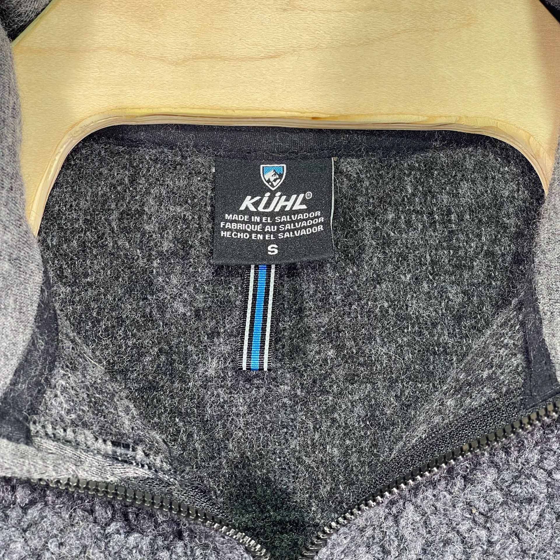 Kuhl Full Zip Fleece Jacket Size S Gray Wool Blend 3