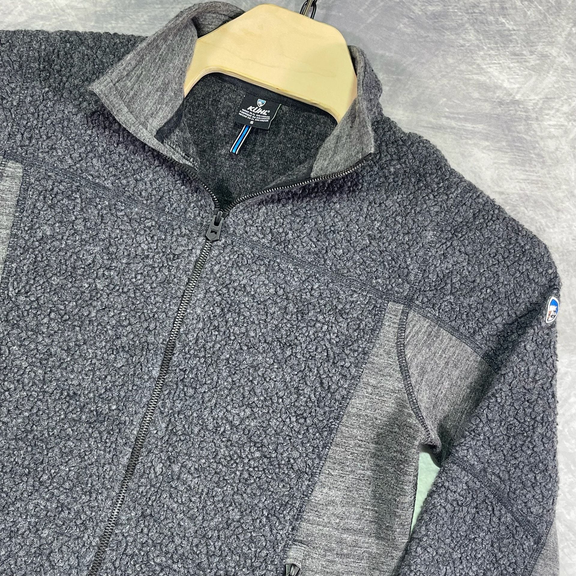 Kuhl Full Zip Fleece Jacket Size S Gray Wool Blend 8