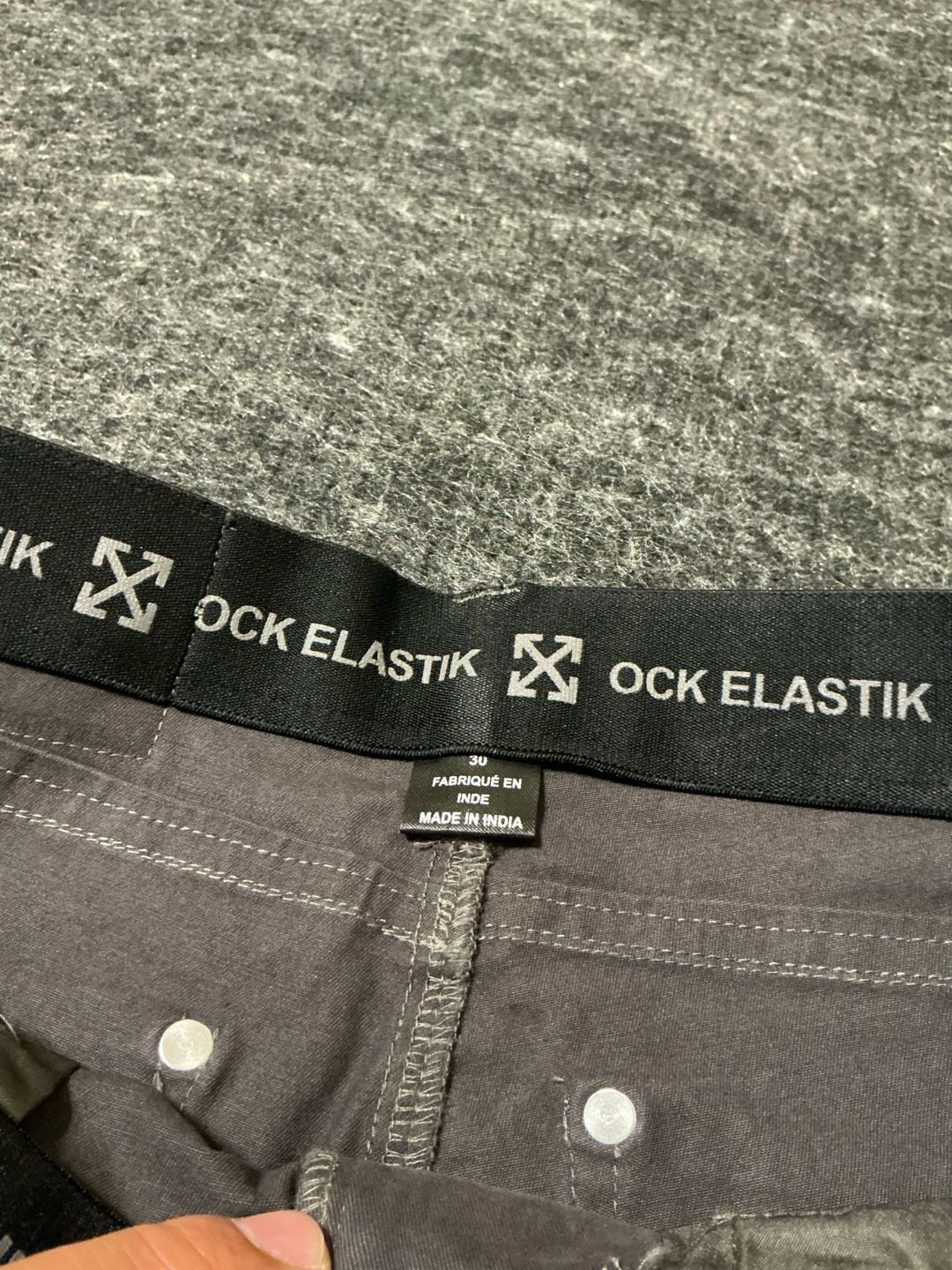Ock Elastik Pants Mens 34x30 Brown Cotton Blend Flat Front Straight Leg Trousers 4