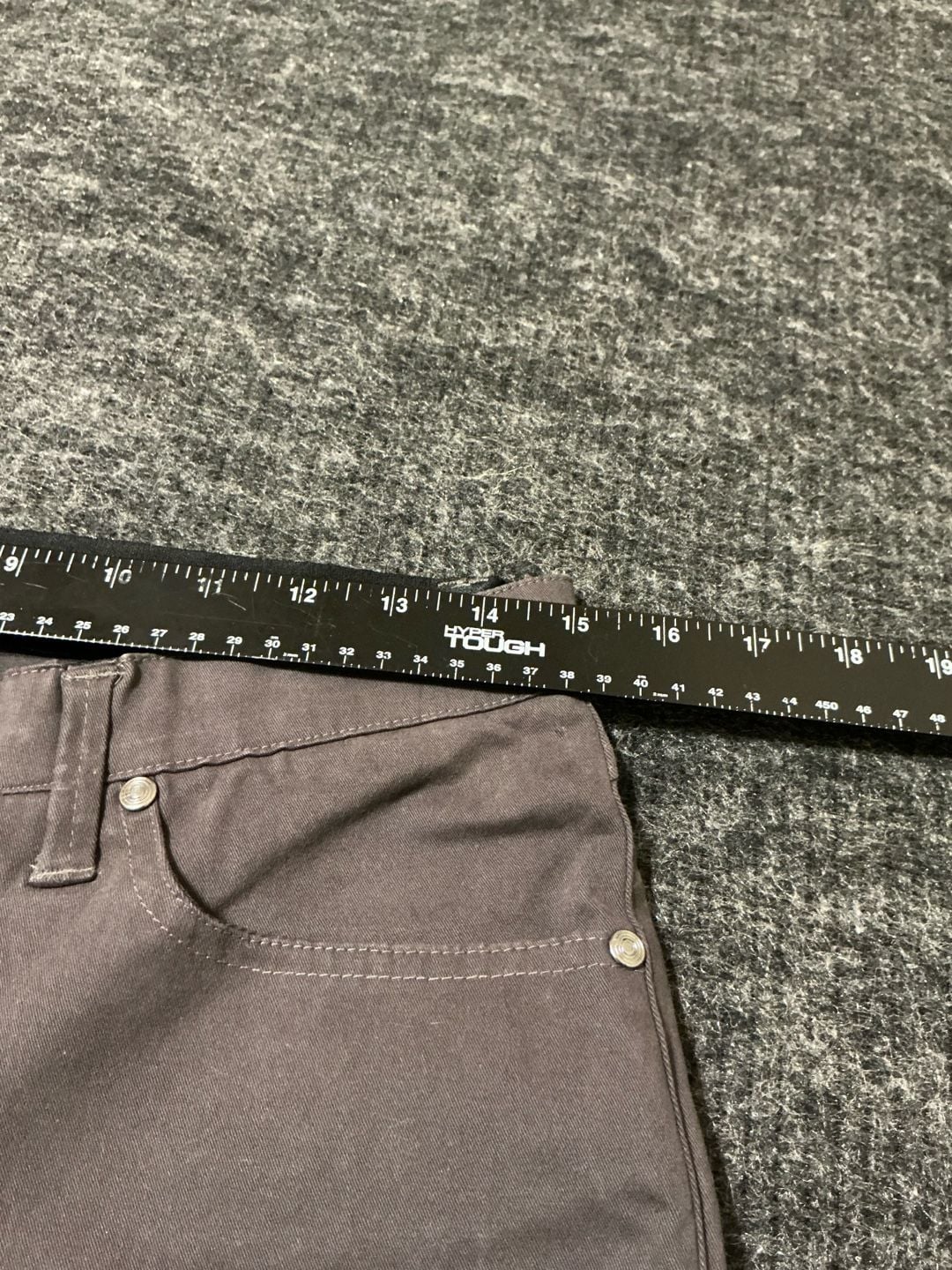 Ock Elastik Pants Mens 34x30 Brown Cotton Blend Flat Front Straight Leg Trousers 7