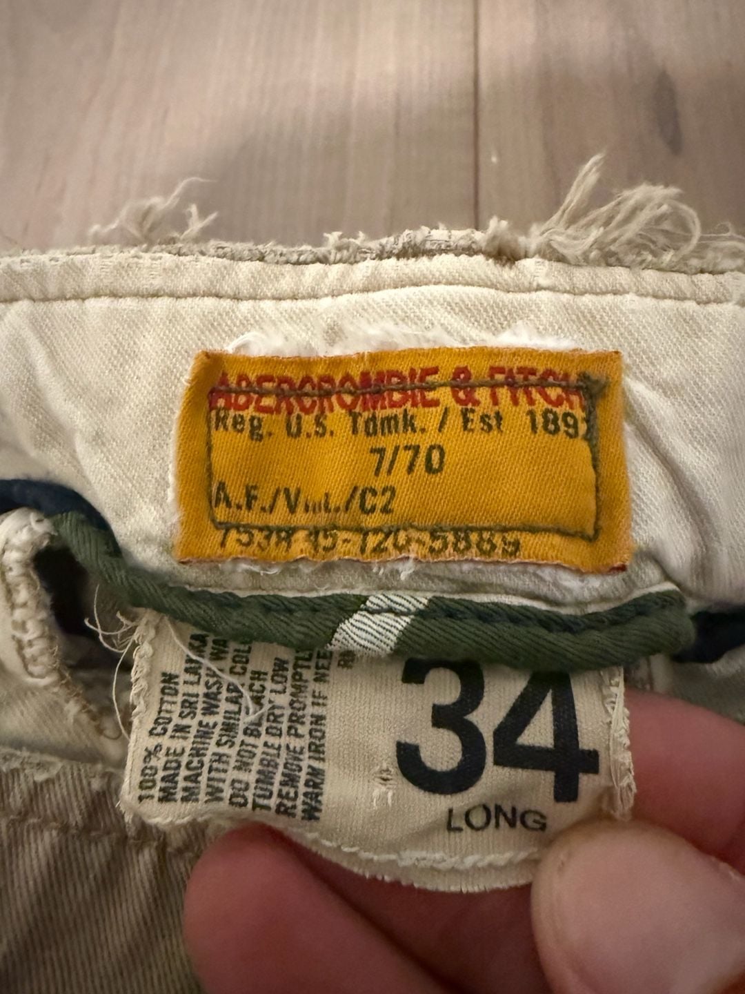 Vintage Abercrombie & Fitch Cargo Pants Size 34 Long 3
