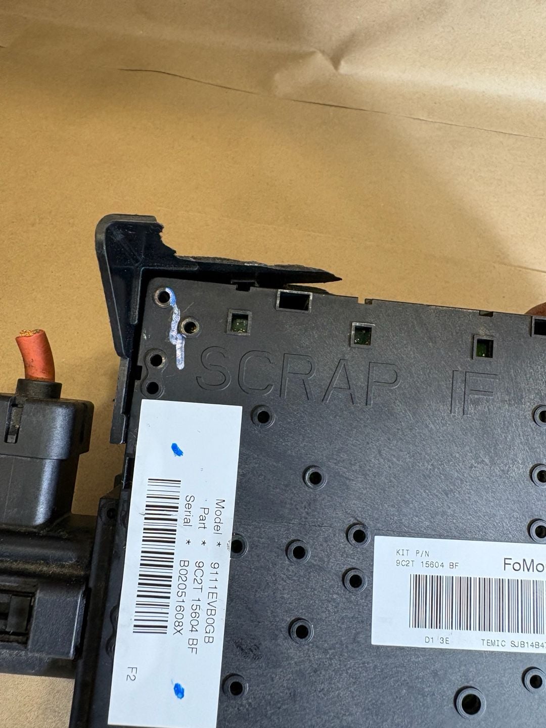 2009–2014 Ford Econoline E150 E250 E350 Interior Fuse Box 9C2T-15604-BF 7