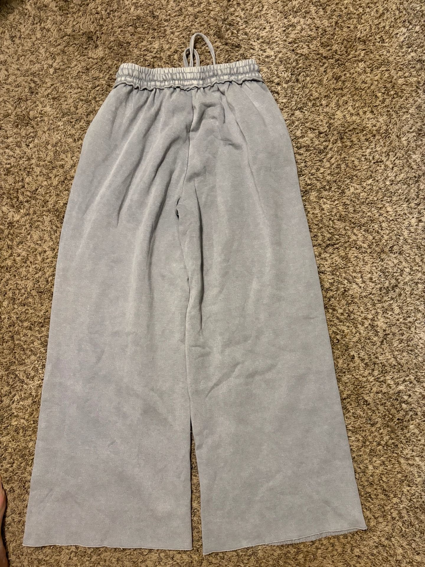 Sleet Acid Wash Fleece Palazzo Sweatpants – , 5