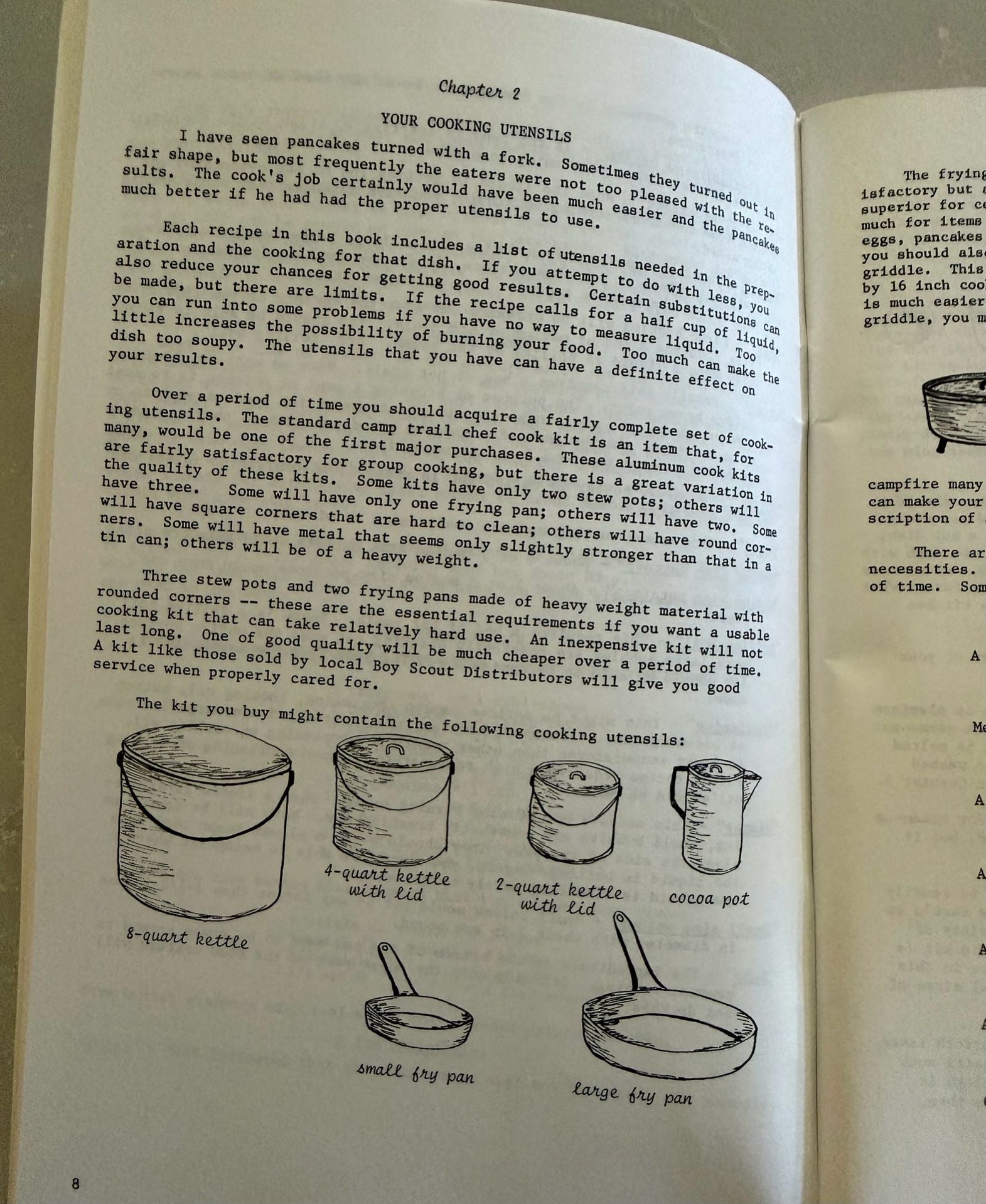 Boy Scouts Of America Camp Cookery For Small Groups Recipe Book 3