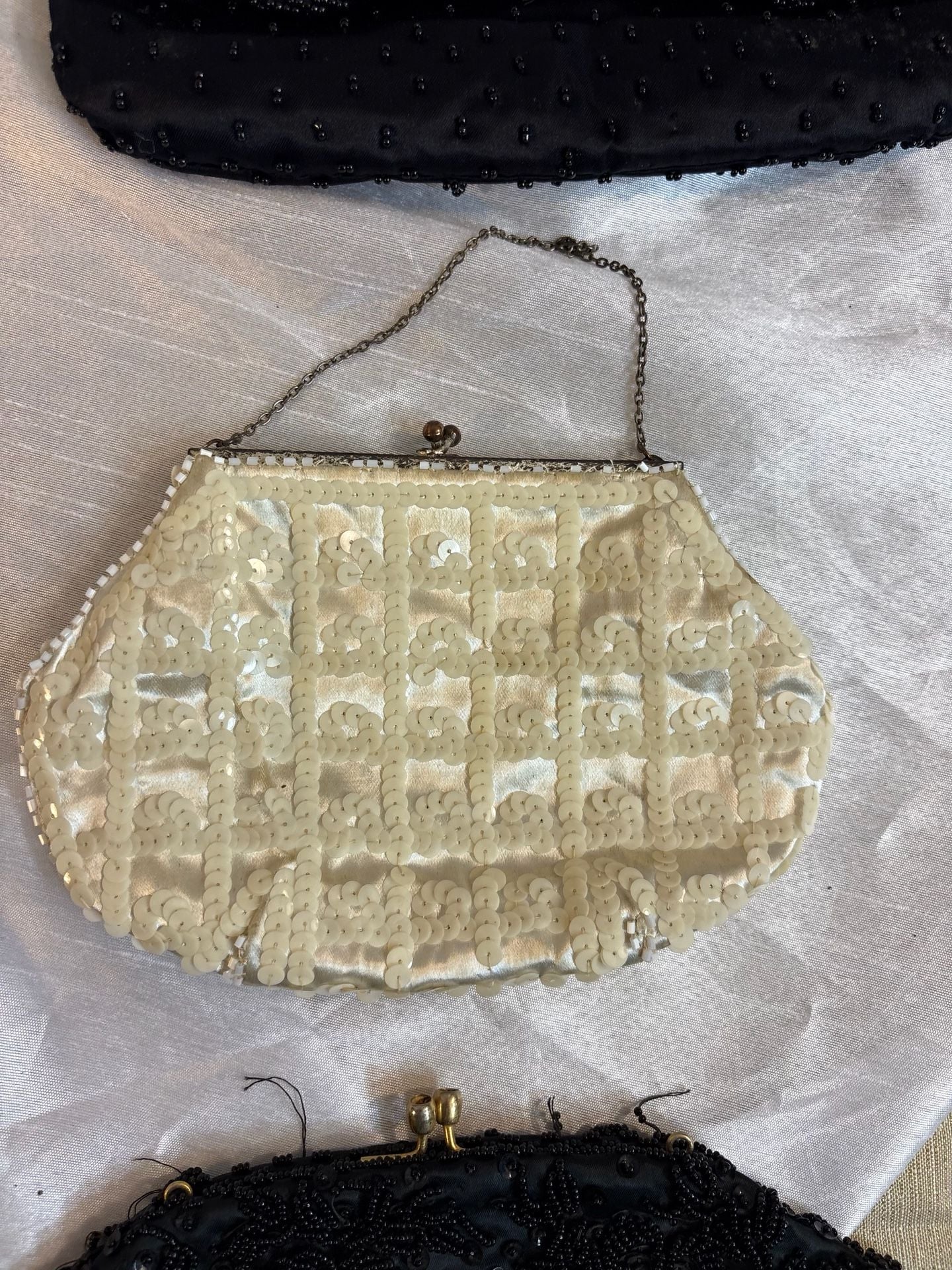Vintage Beaded and Sequined Evening Handbag Lot of 6 4