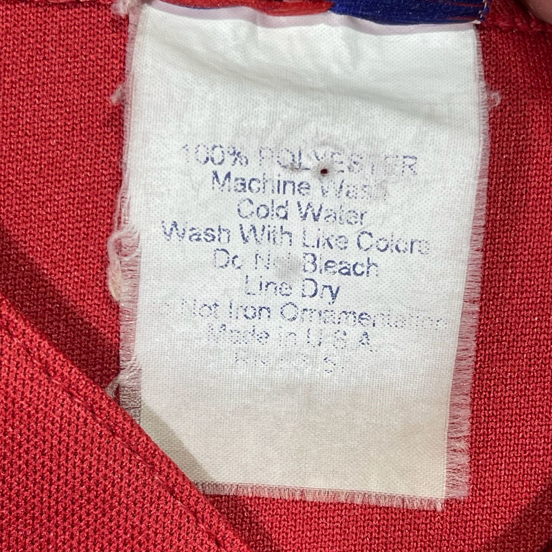 Majestic Angels MLB Baseball Jersey M/L Red Polyester Made In USA 4