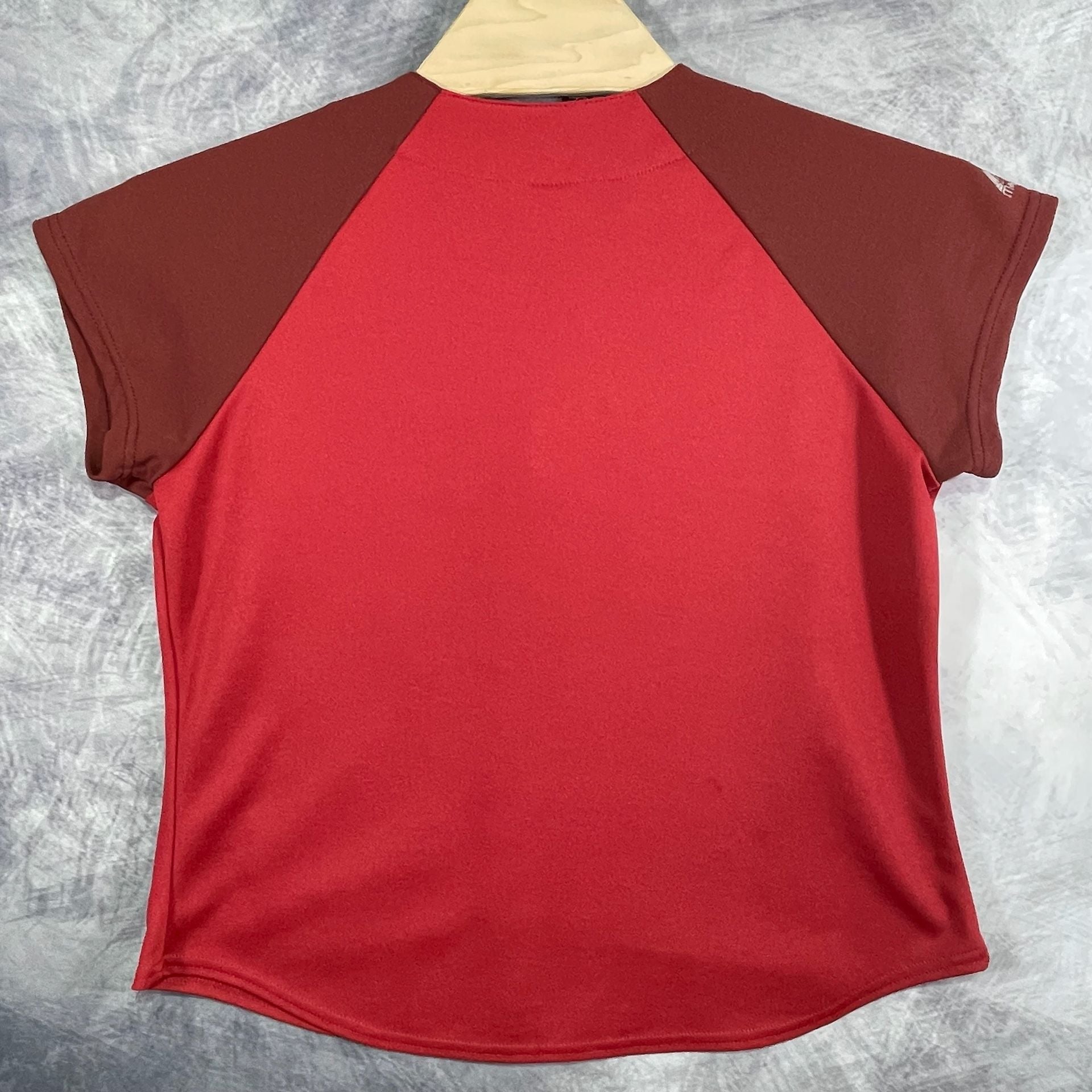 Majestic Angels MLB Baseball Jersey M/L Red Polyester Made In USA 7