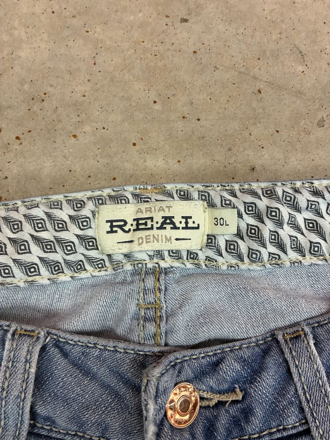 Ariat Real Felicity Jeans 30L Colorado Light Wash Bootcut 5