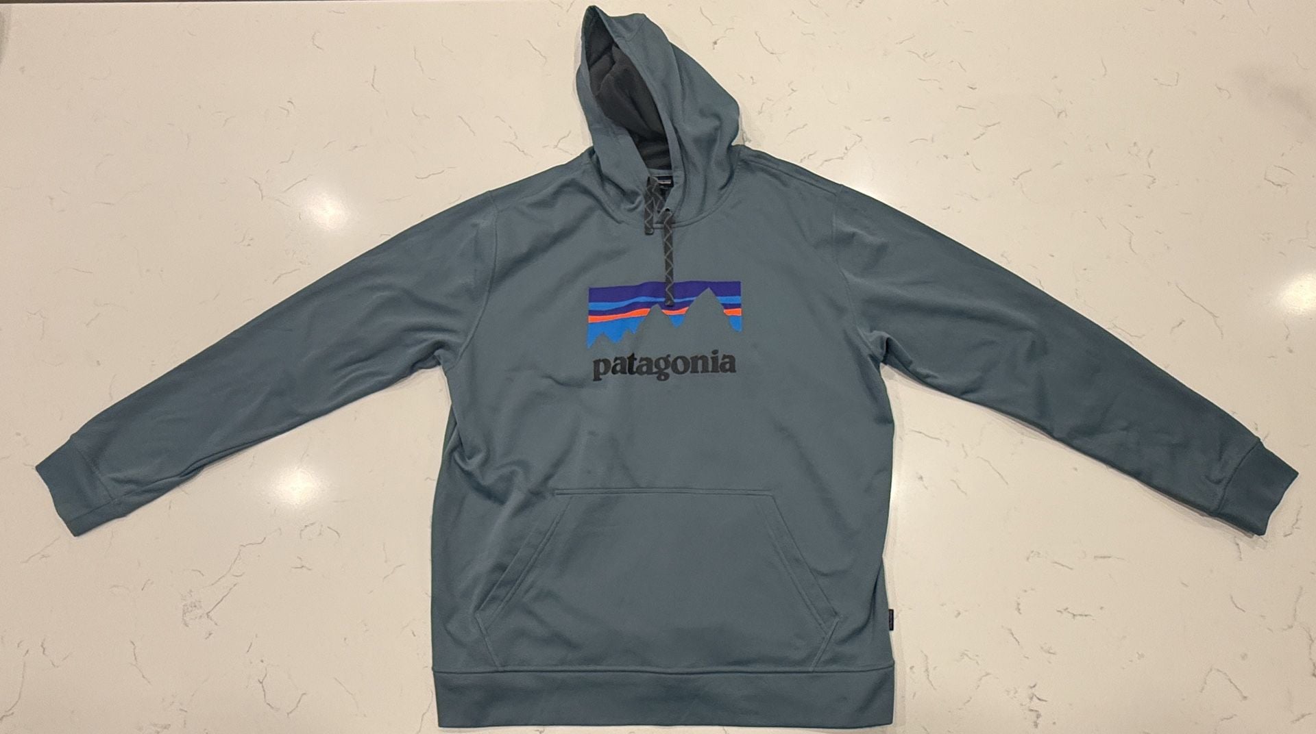 Patagonia Logo Uprisal Hooded Sweatshirt Size XL Blue 2