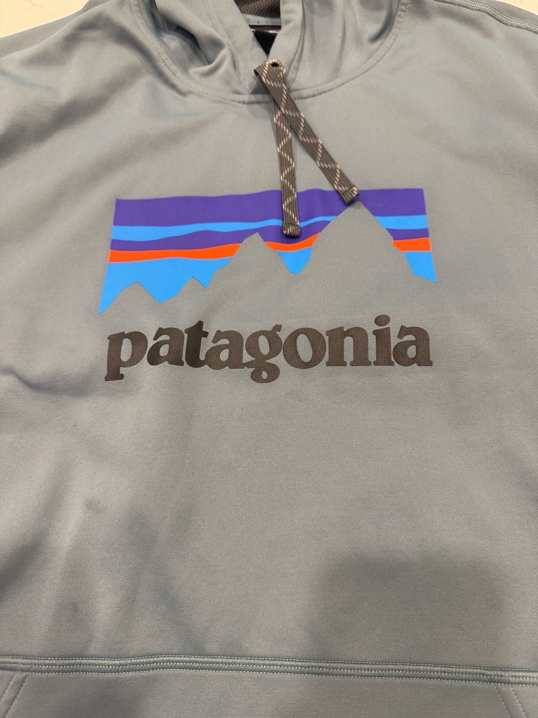 Patagonia Logo Uprisal Hooded Sweatshirt Size XL Blue 3