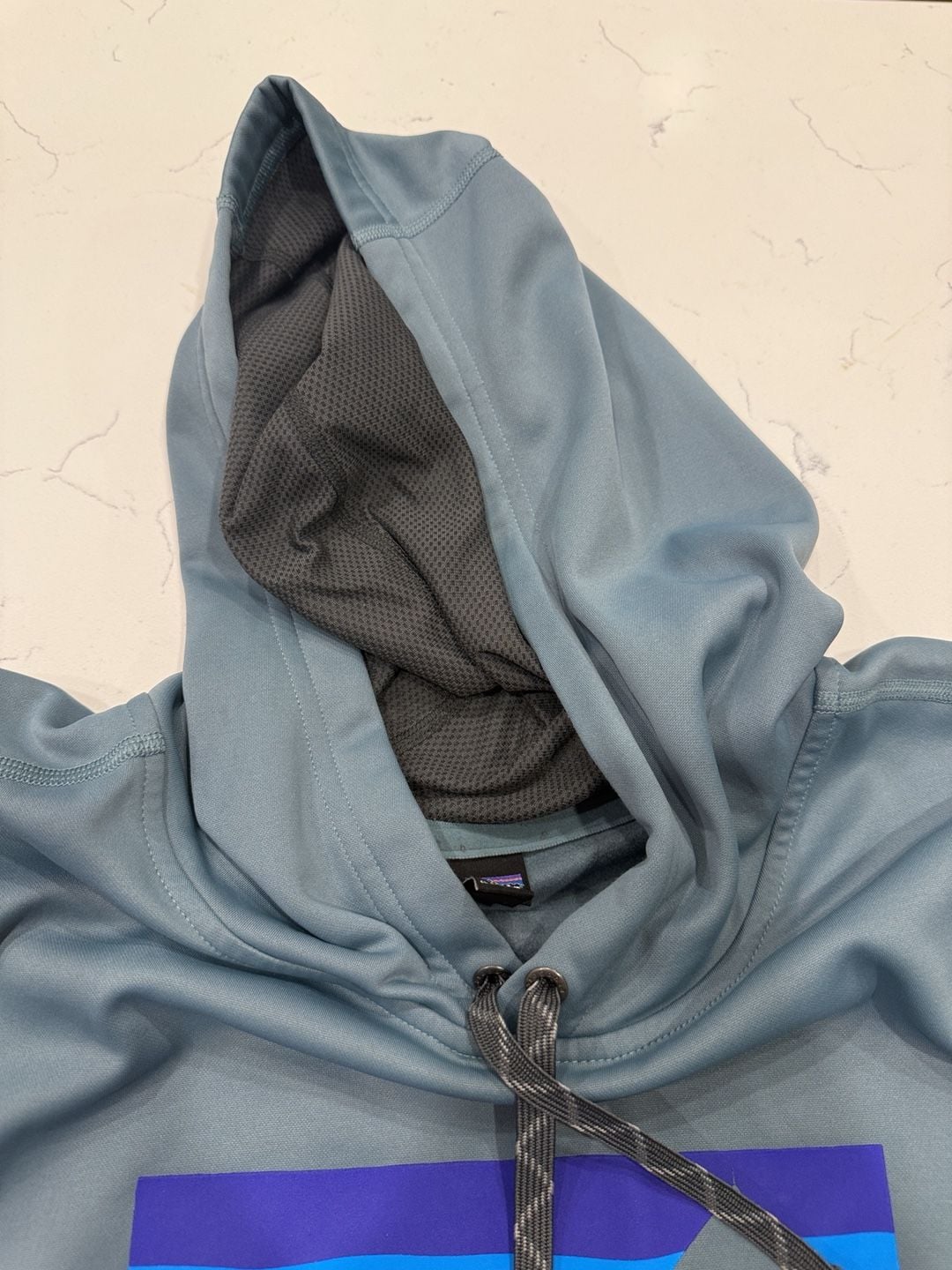 Patagonia Logo Uprisal Hooded Sweatshirt Size XL Blue 5