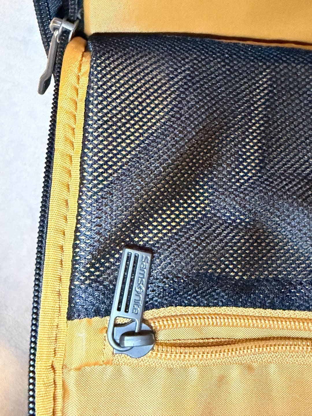 Samsonite Black Laptop Backpack with Brown Trim 11