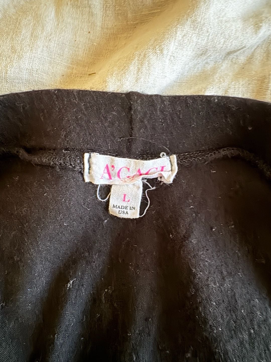 Vintage Y2K Agaci Grommet Detail Black Maxi Skirt 11