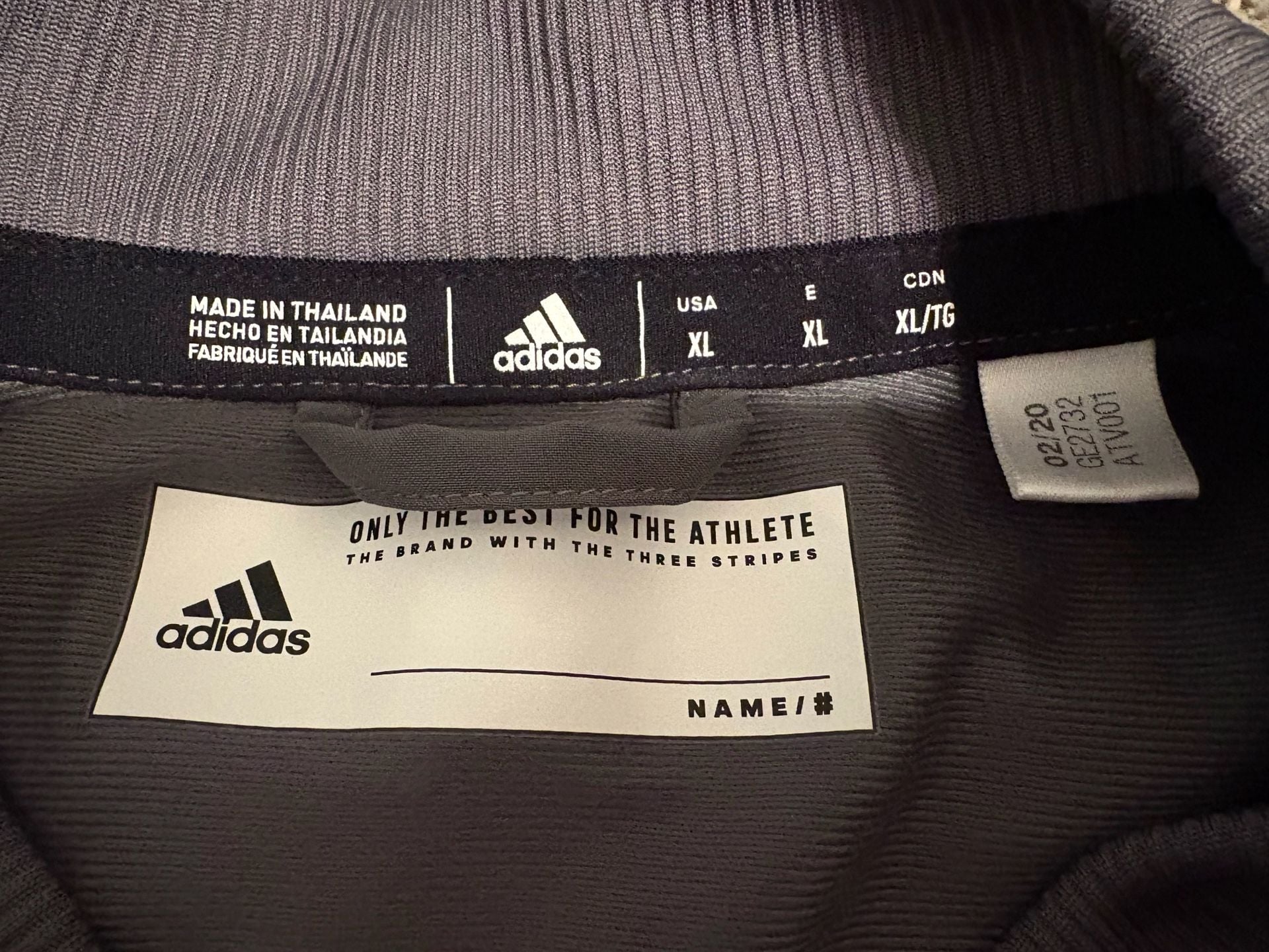 Adidas Nebraska Huskers Bomber Jacket Size XL Grey Full Zip 5